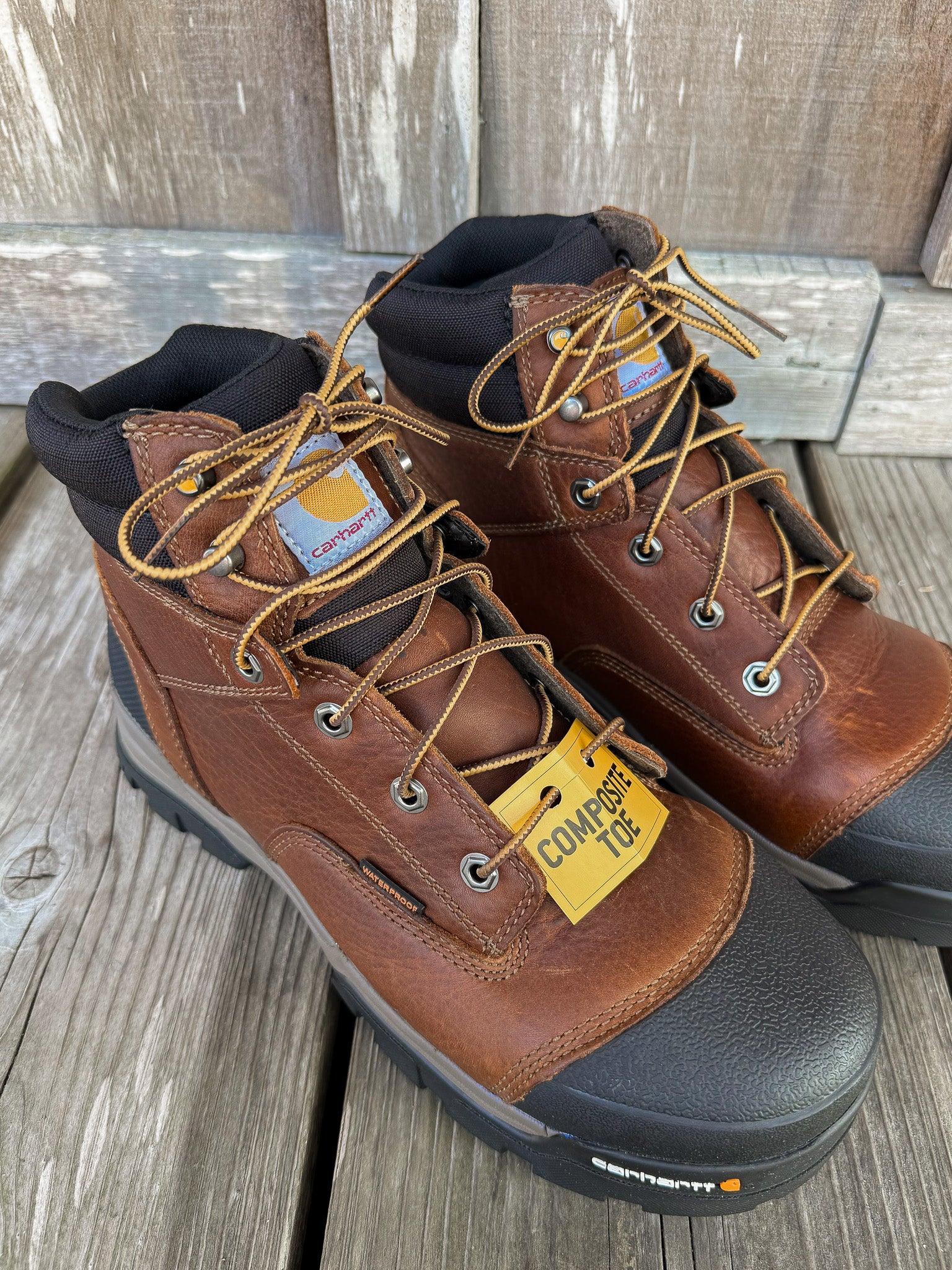 CME6355 | Carhartt Ground Force 6" Waterproof Round Composite Toe Work Boots