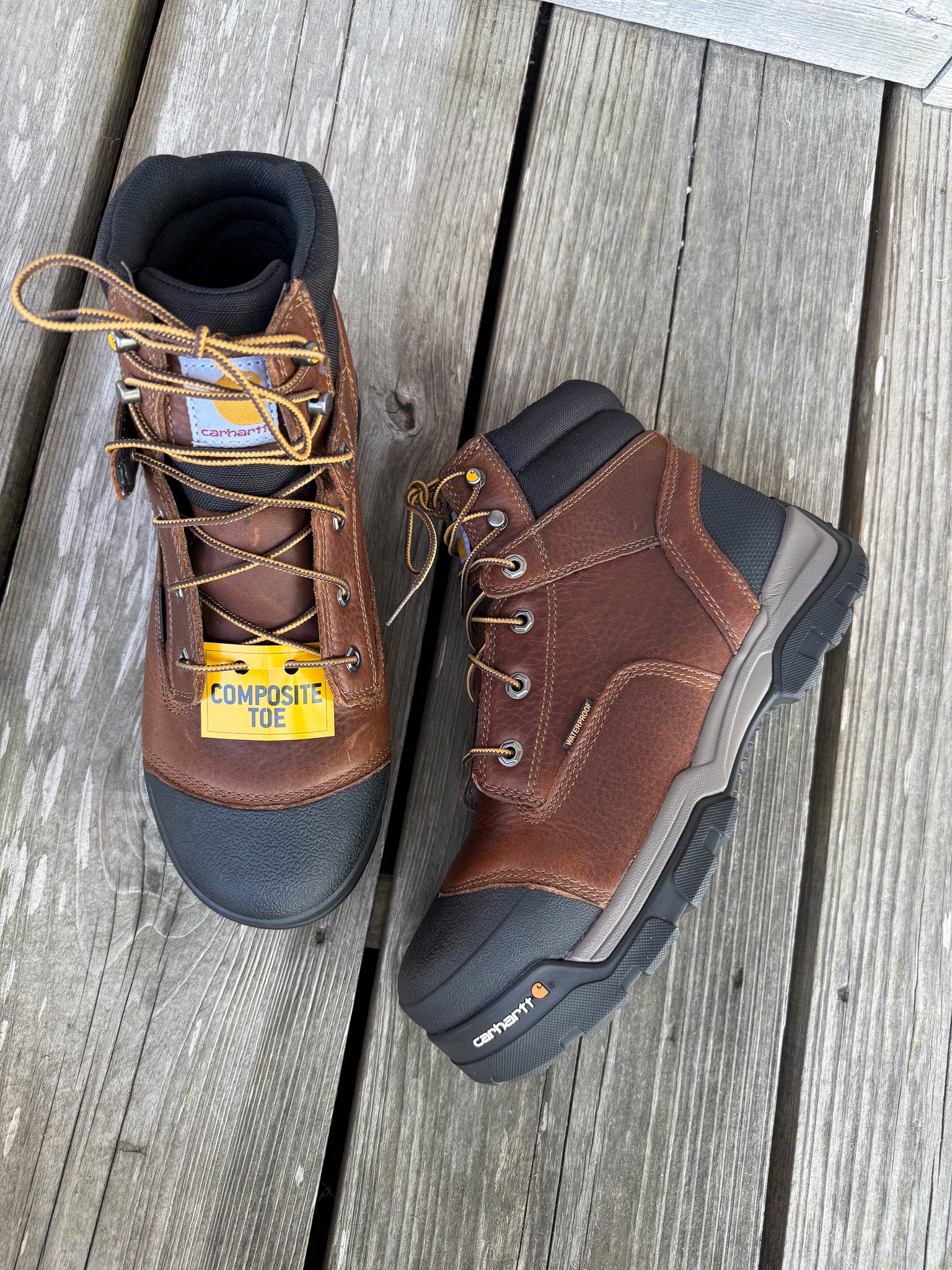 CME6355 | Carhartt Ground Force 6" Waterproof Round Composite Toe Work Boots
