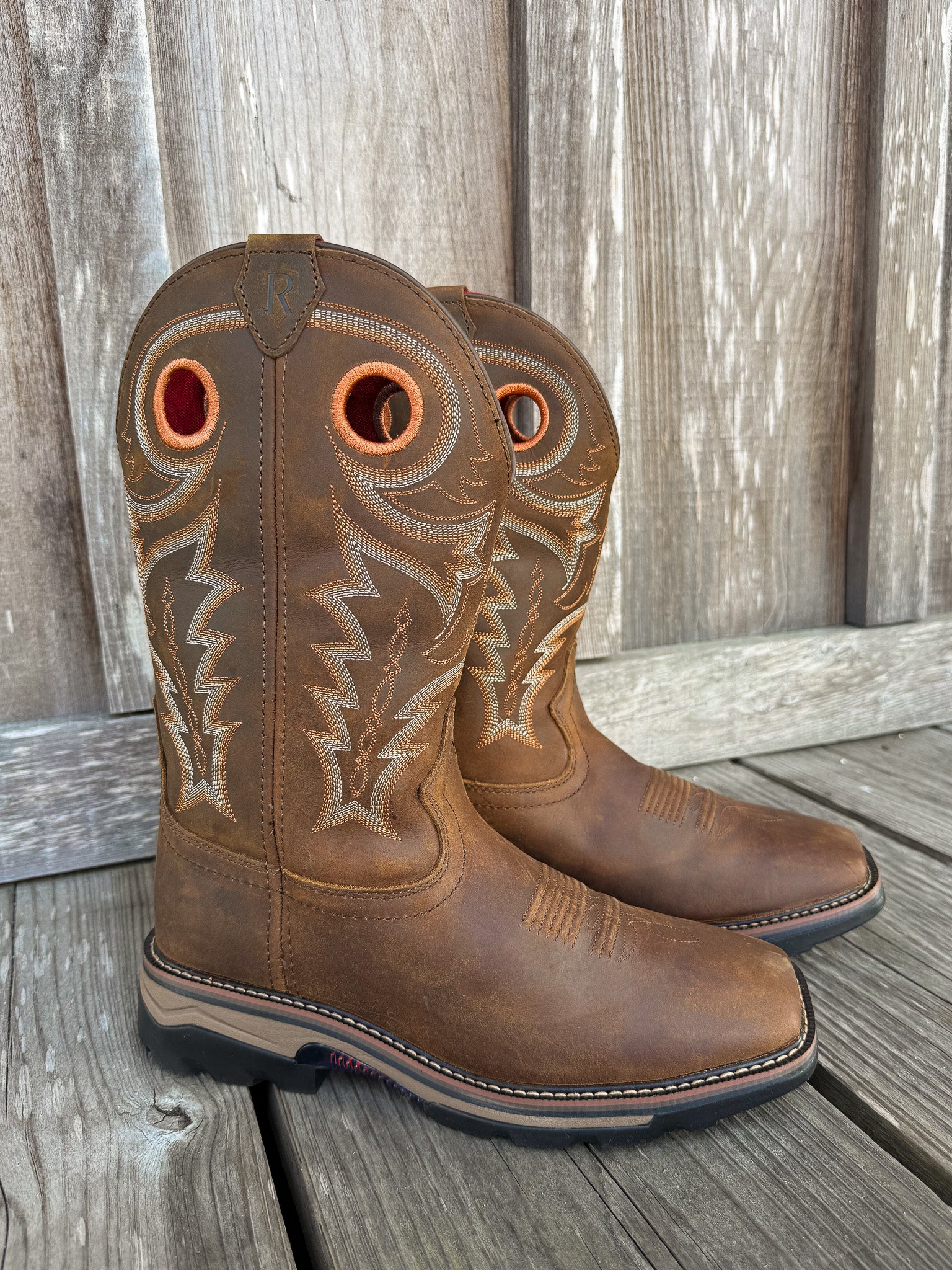 RW1010 | Hazel Bay Cowhide Square Toe Work Boots