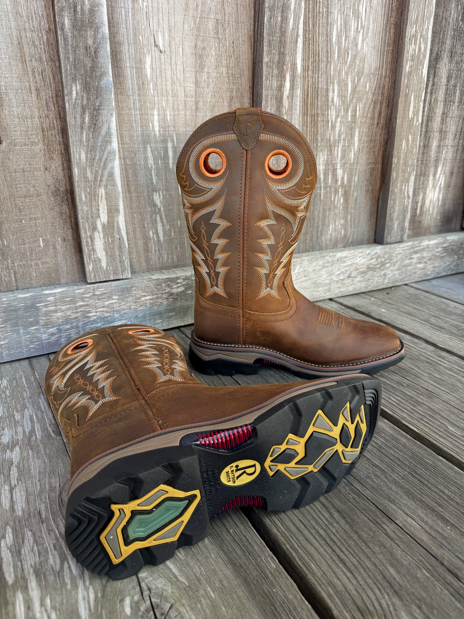 RW1010 | Hazel Bay Cowhide Square Toe Work Boots