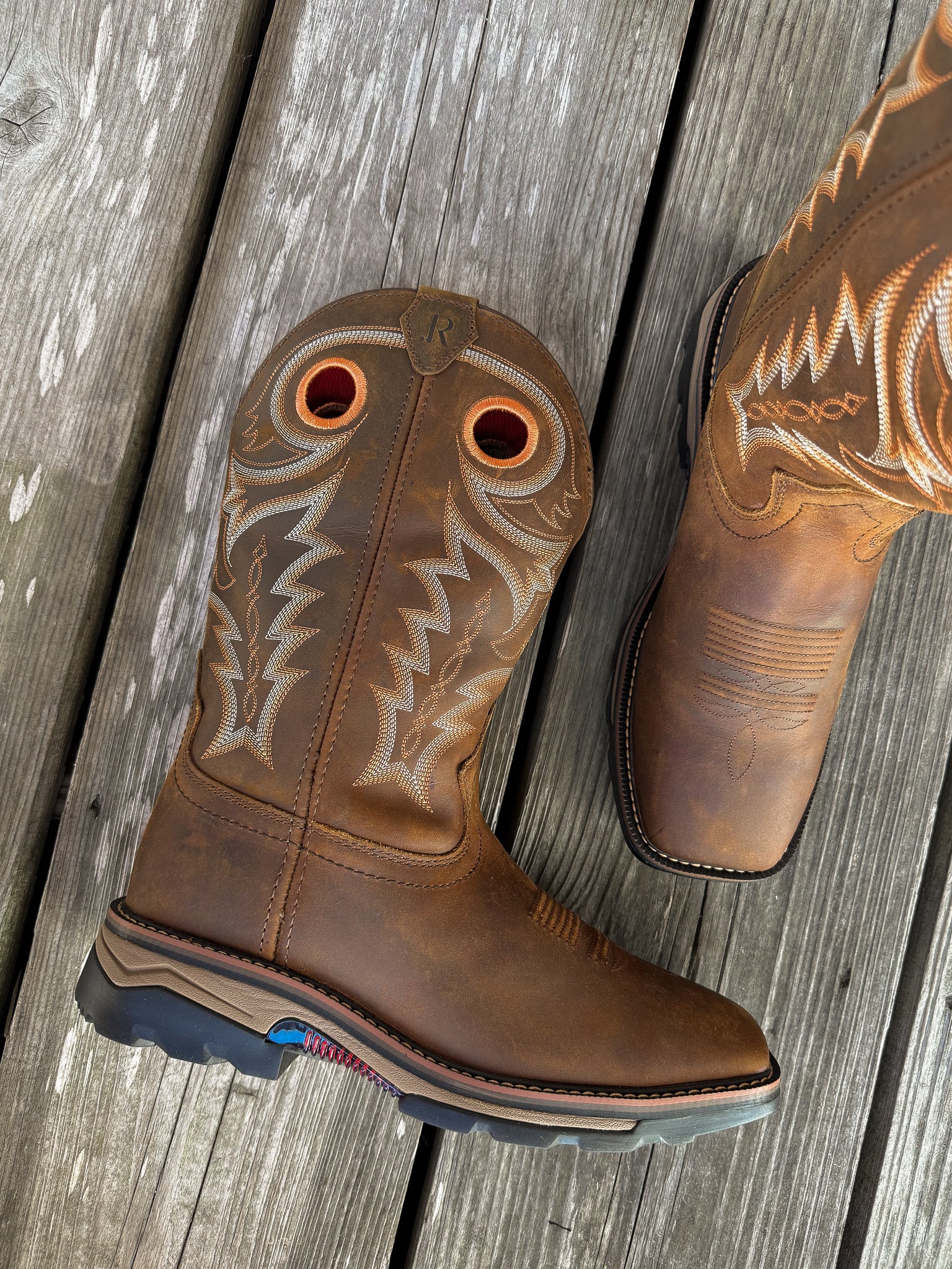RW1010 | Hazel Bay Cowhide Square Toe Work Boots