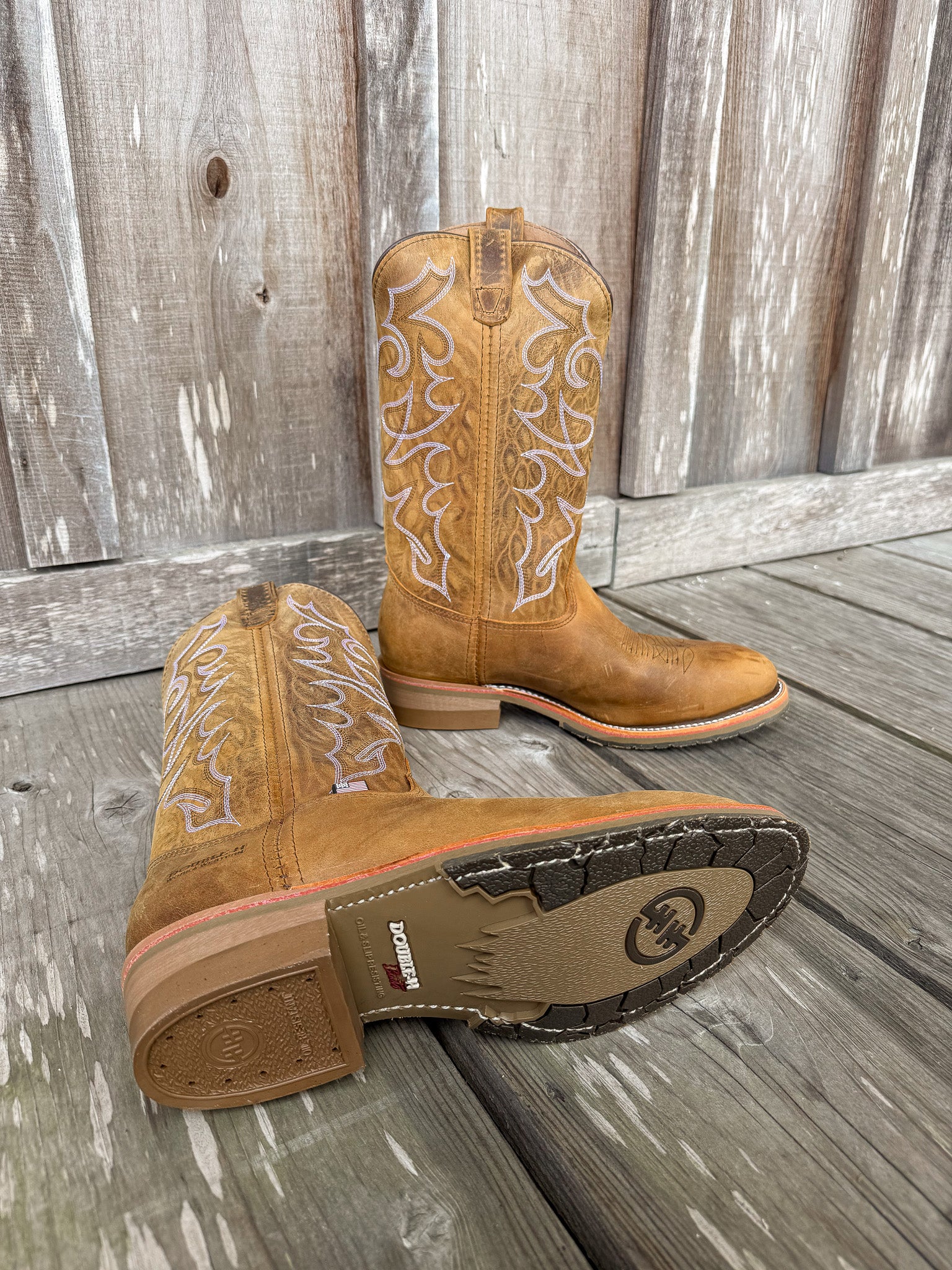 DH1592 | Dylan Round Steel Toe Cowboy Work Boot