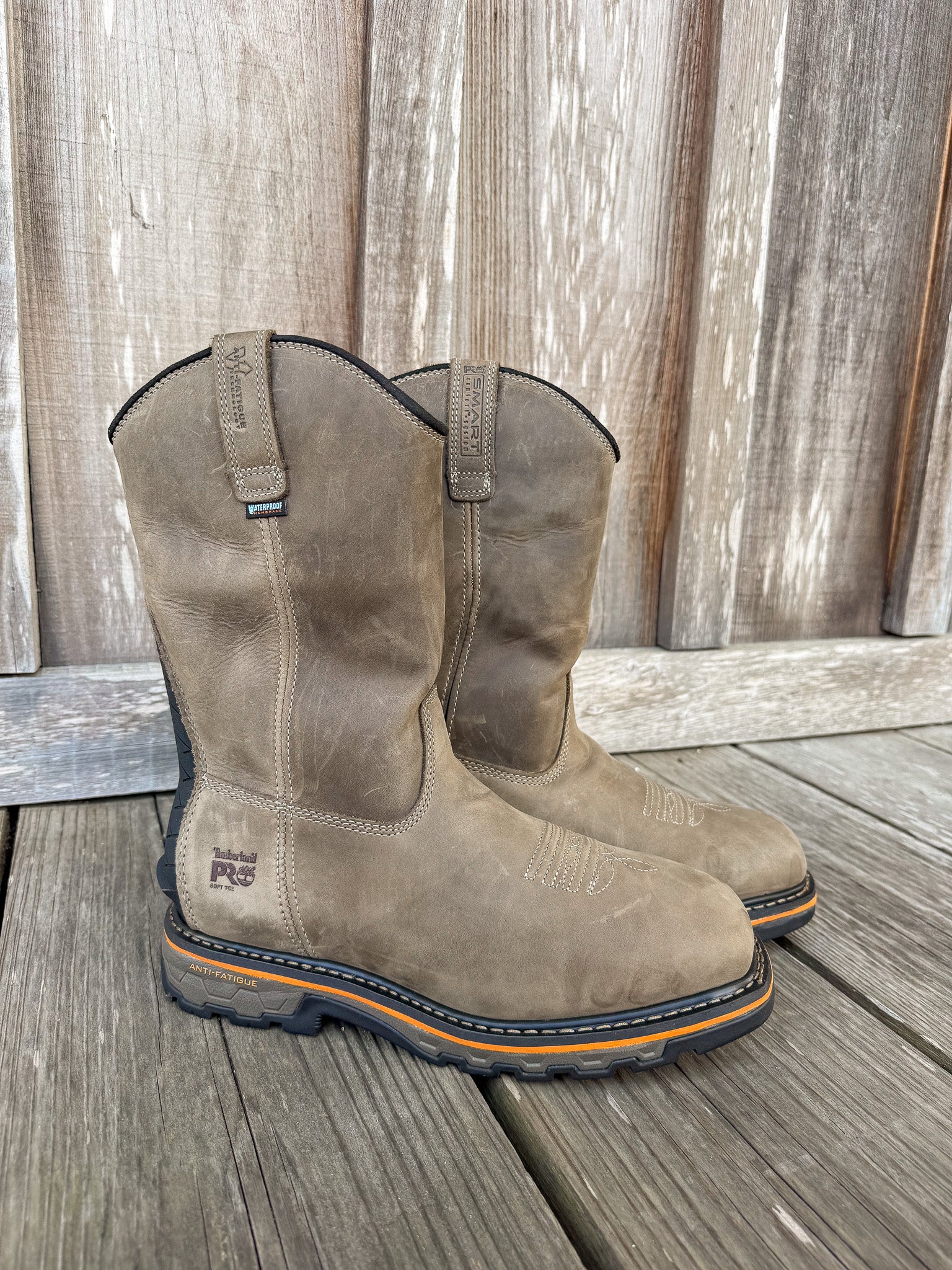 A24AJ | True Grit Waterproof Wellington Square Toe Works Boot