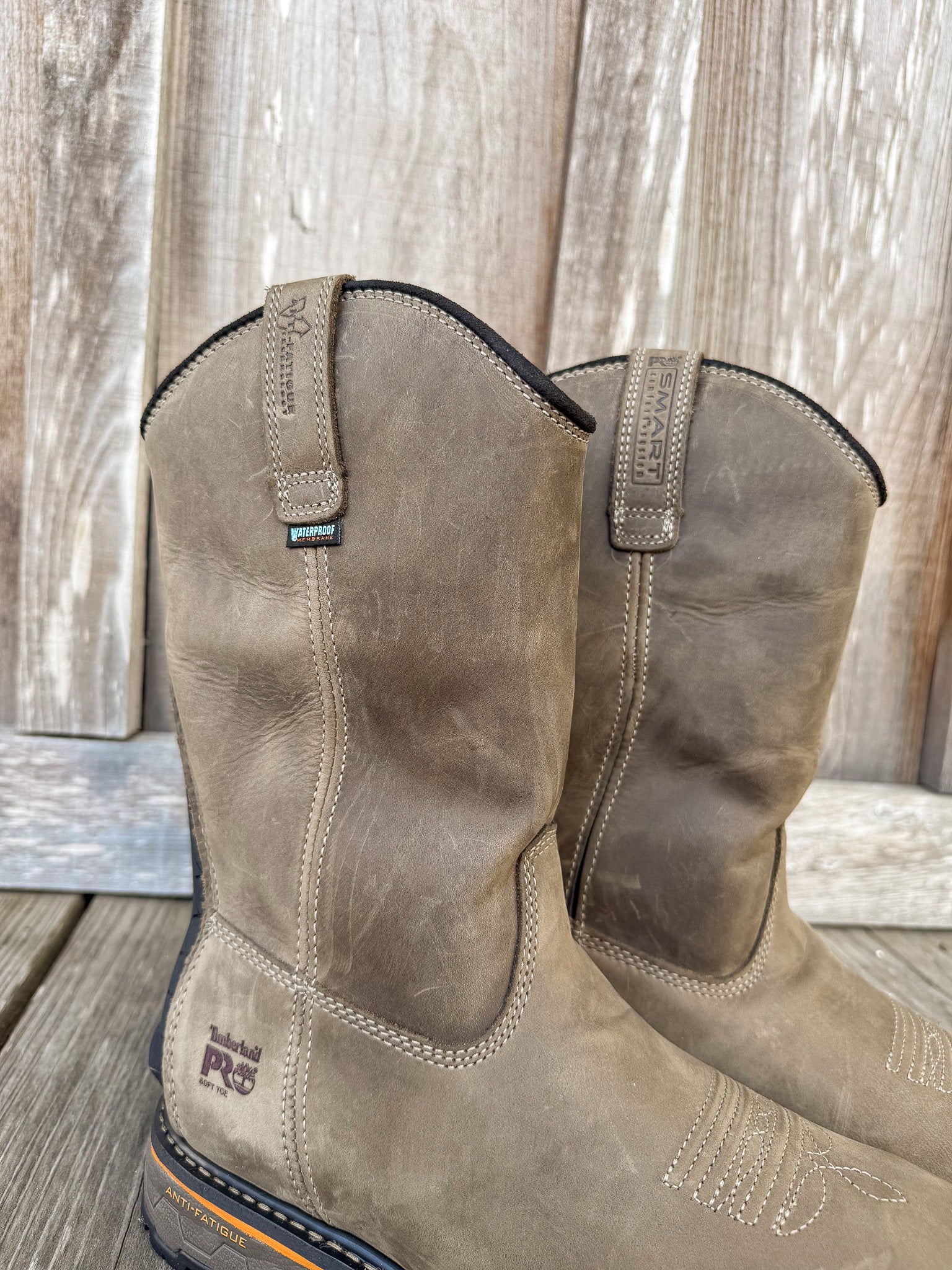 A24AJ | True Grit Waterproof Wellington Square Toe Works Boot