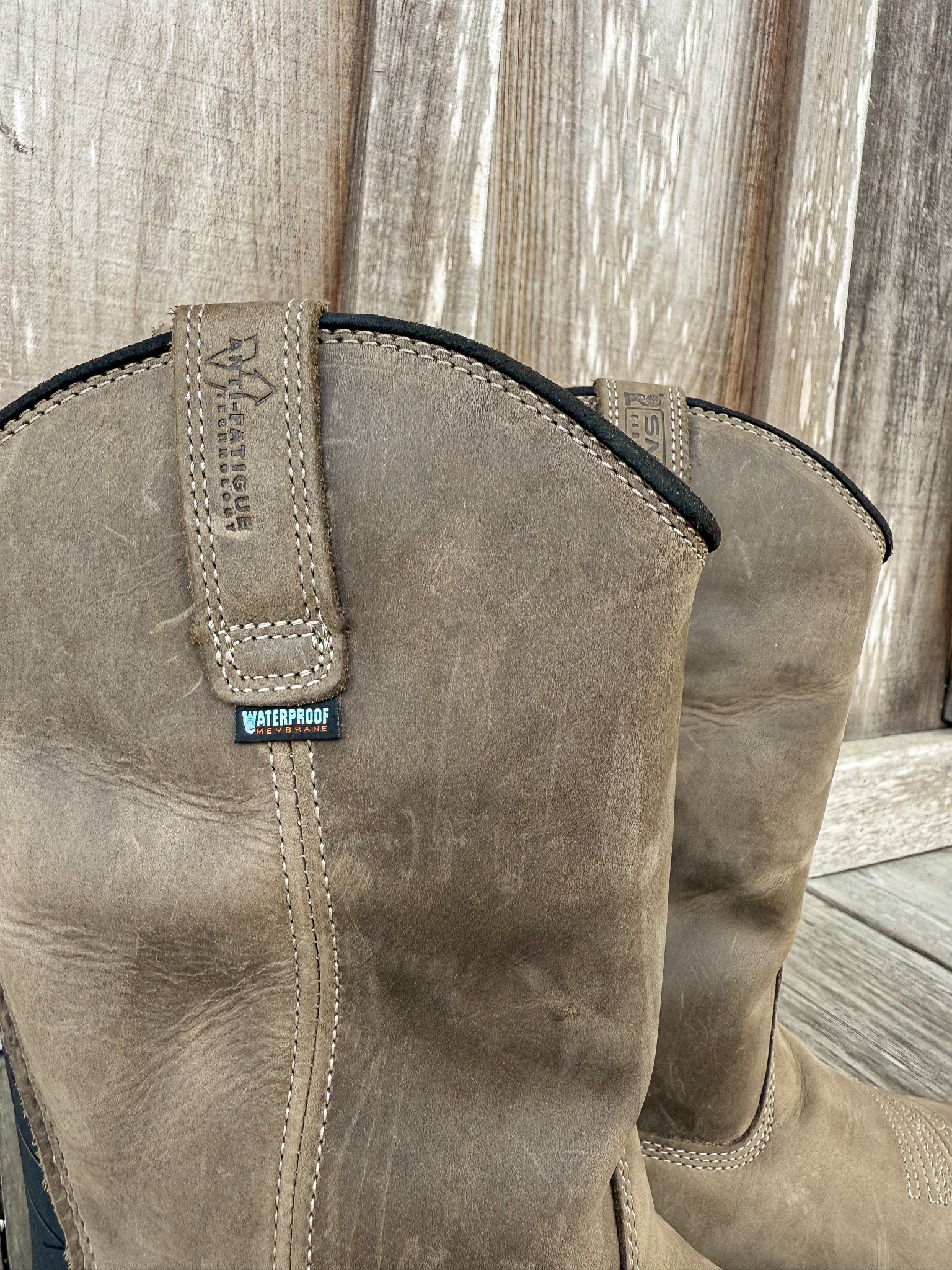 A24AJ | True Grit Waterproof Wellington Square Toe Works Boot