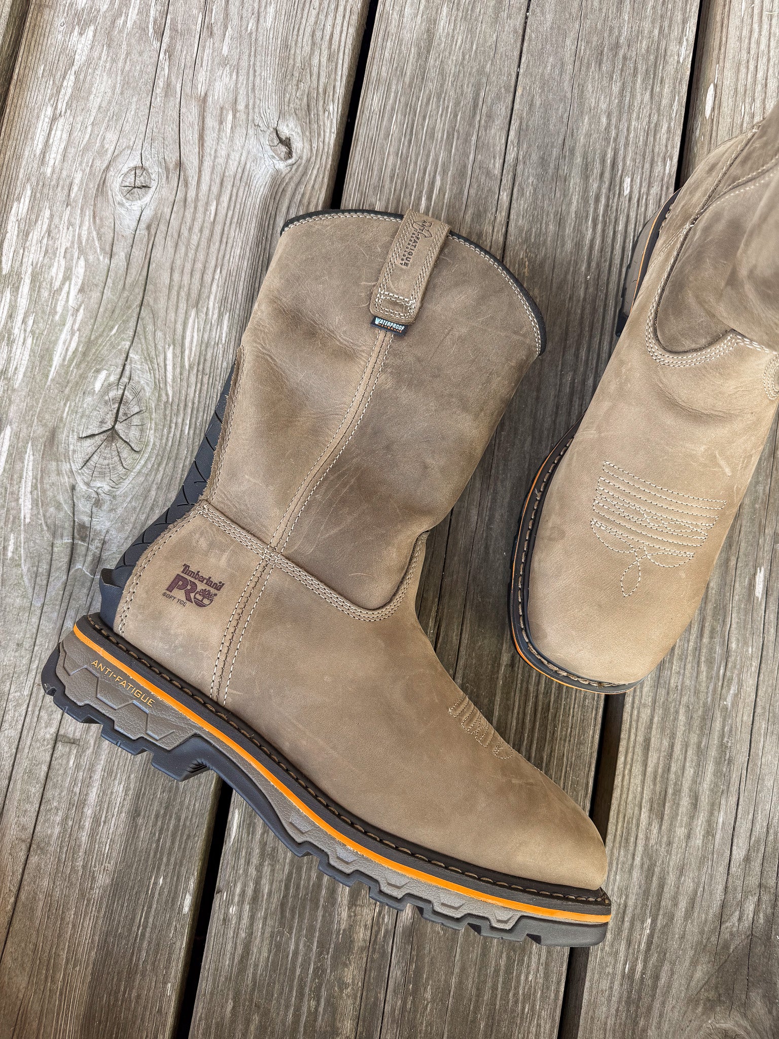 A24AJ | True Grit Waterproof Wellington Square Toe Works Boot