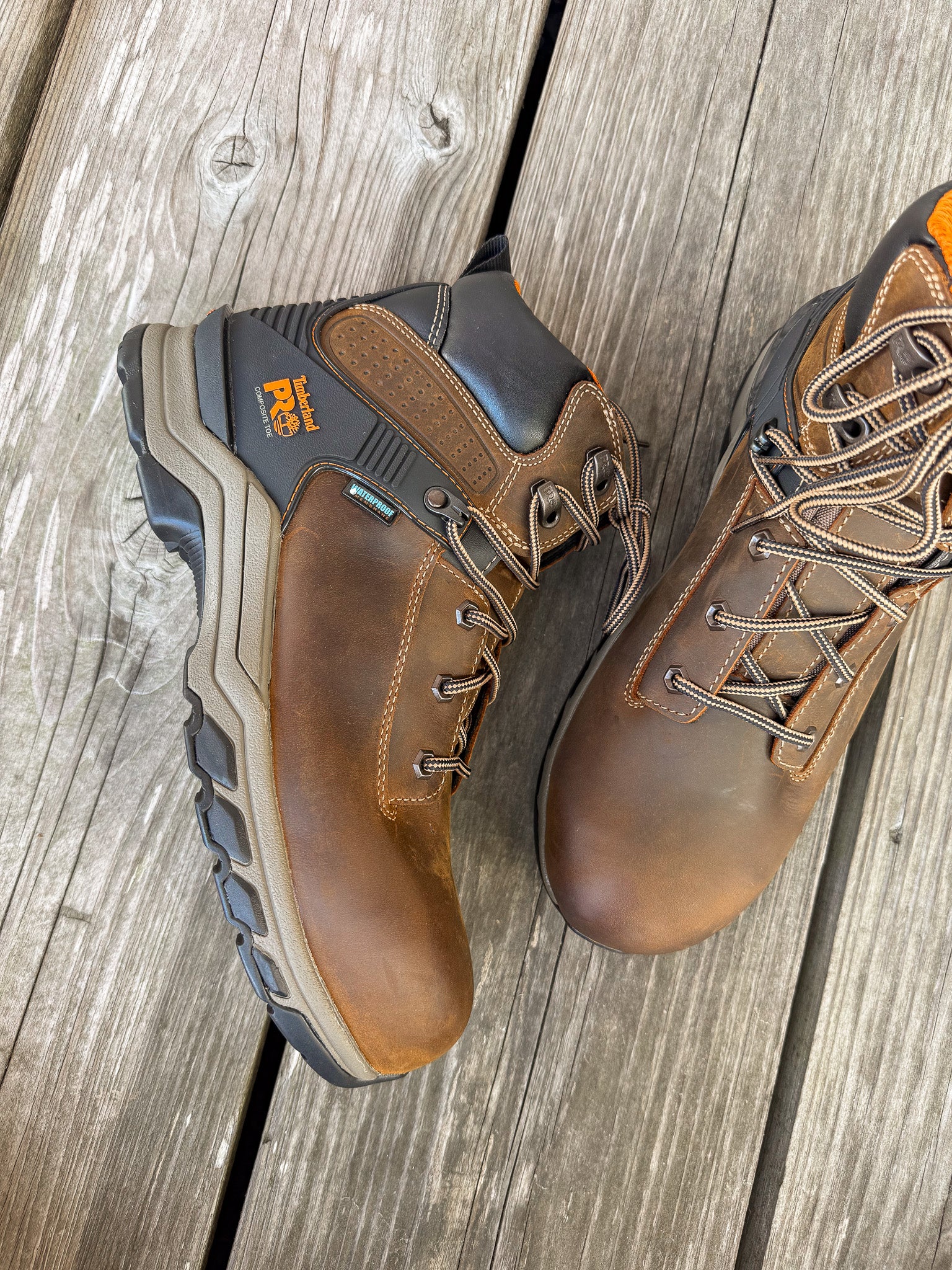 TBA1RVS | 6" Hypercharge Waterproof Round Composite Toe Work Boot