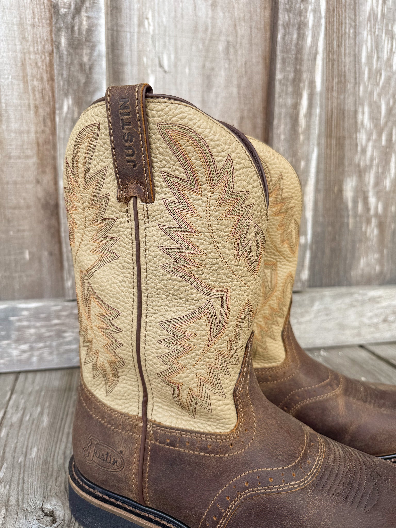 SE4660 | Men's Justin Superintendent Round Toe Work Boots