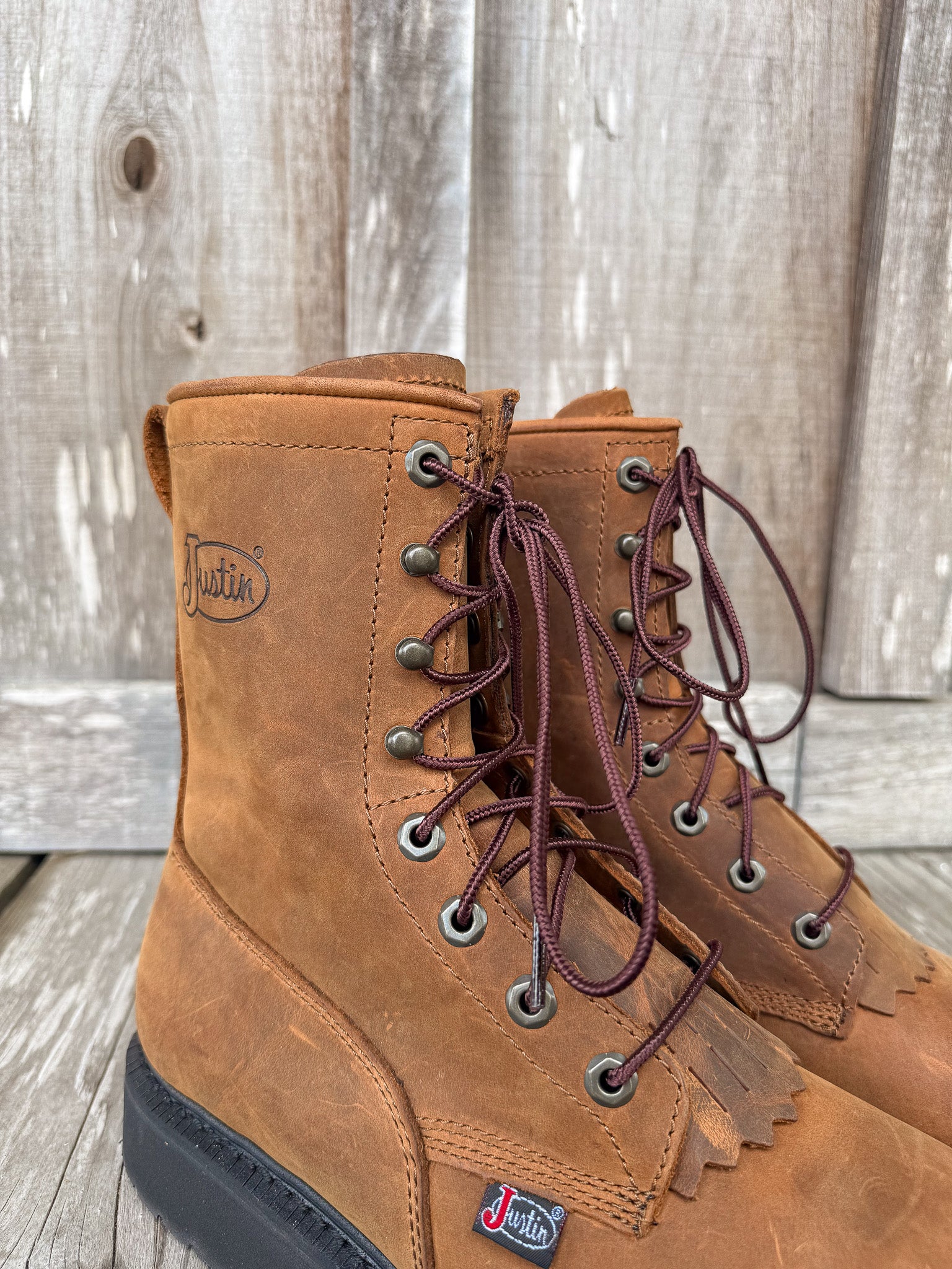 OW760 | Livestock 8" Round Toe Work Boots