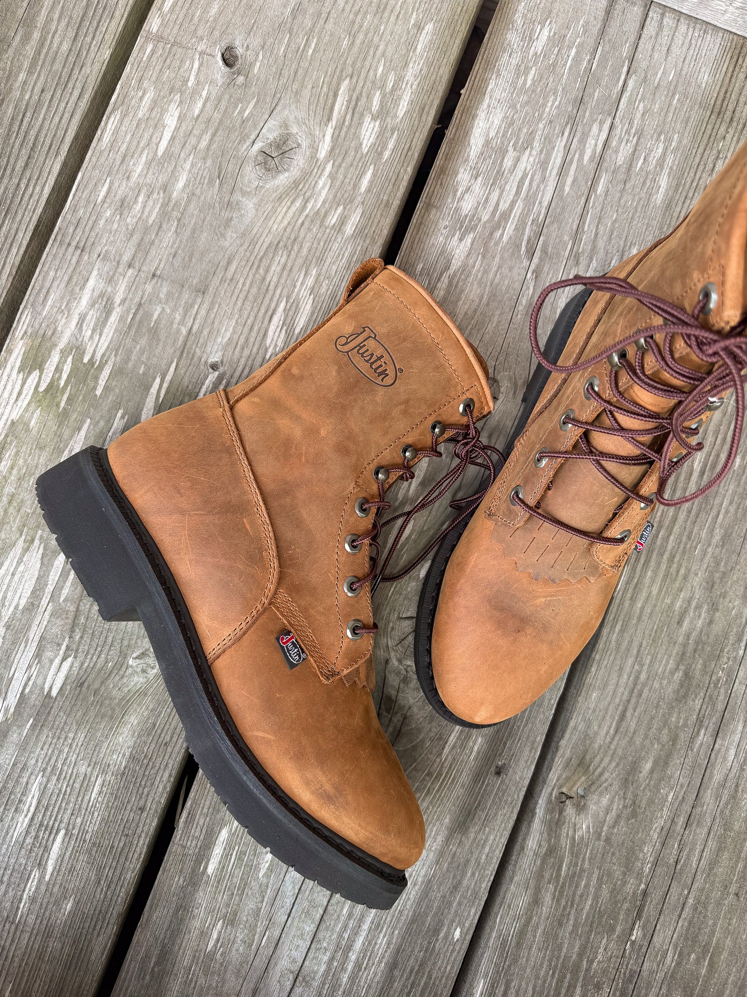 OW760 | Livestock 8" Round Toe Work Boots