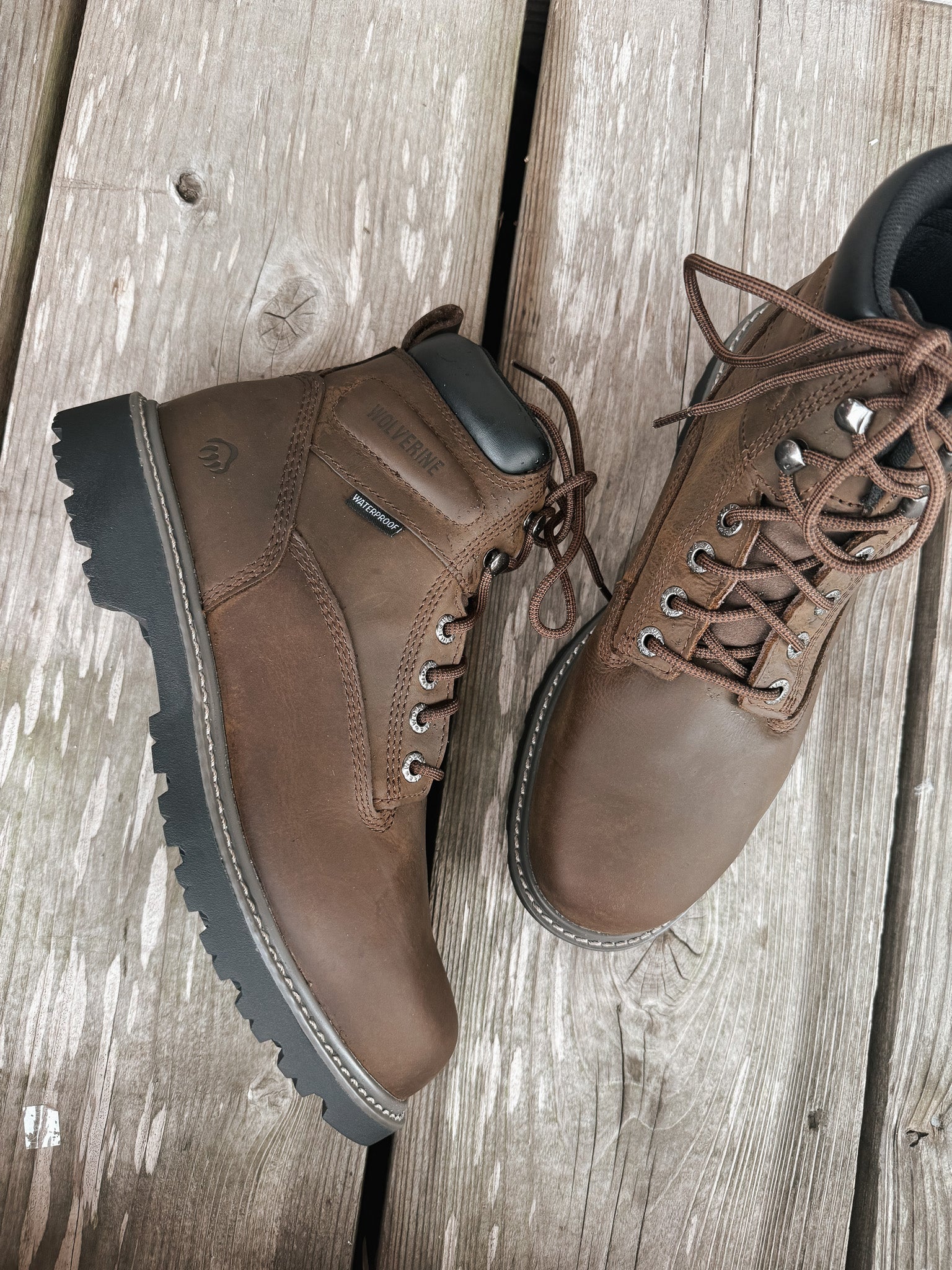W10633 | Waterproof Round Steel Toe 6" Work Boots