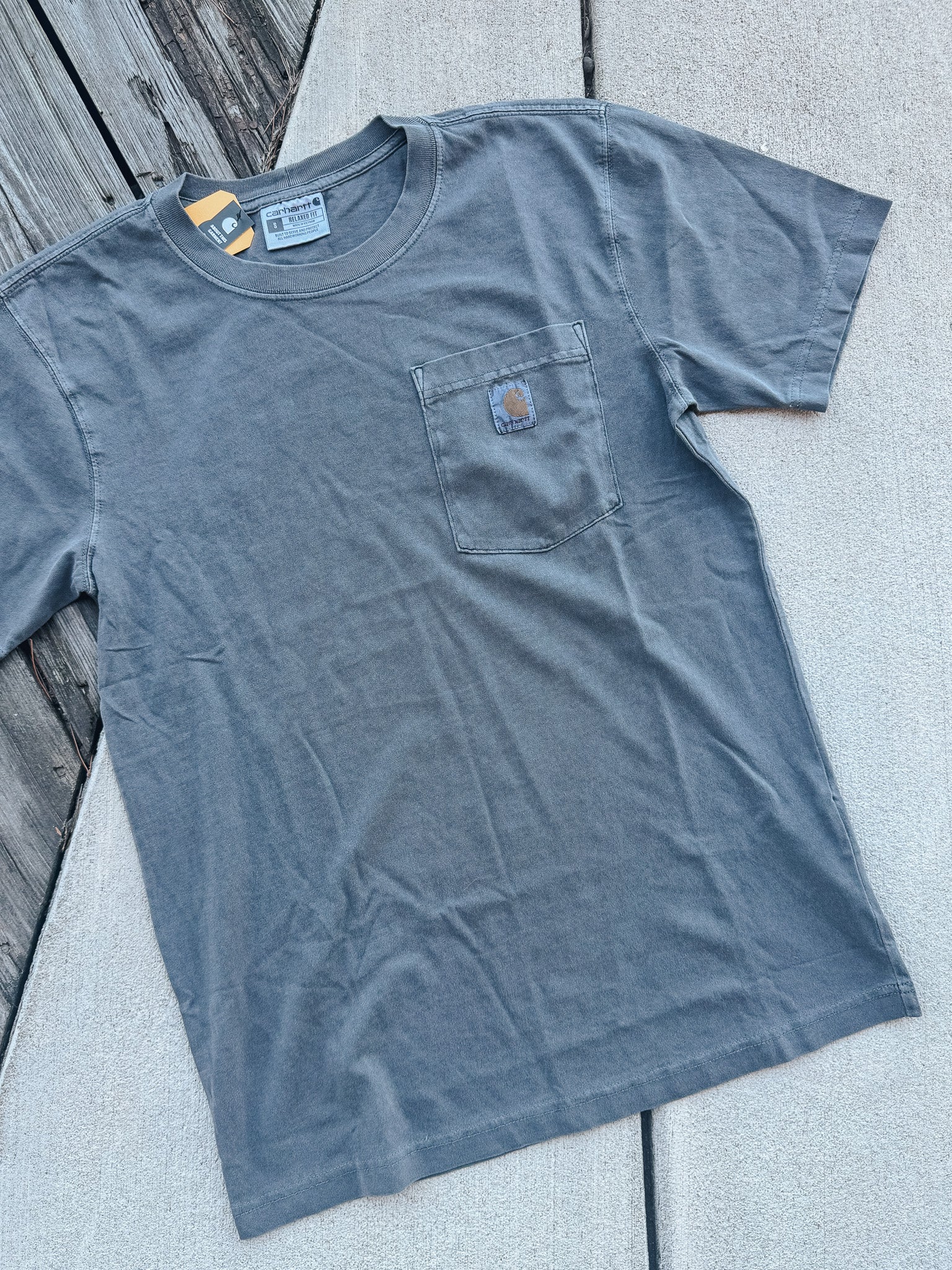 106252-029 | Re-Engineered Relaxed Fit Lightweight Garment Dyed T-Shirt in Shadow