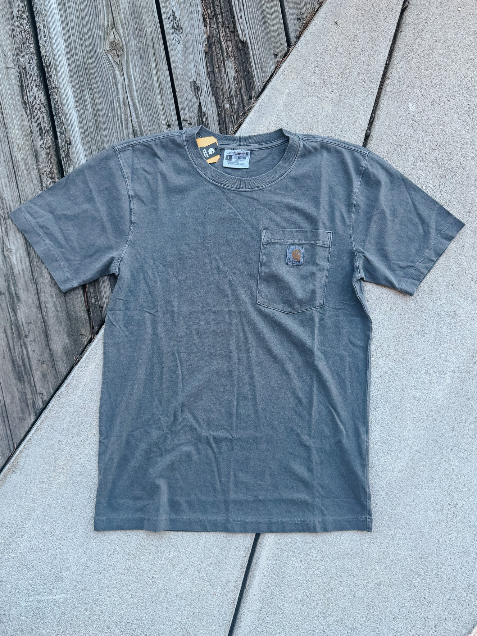 106252-029 | Re-Engineered Relaxed Fit Lightweight Garment Dyed T-Shirt in Shadow