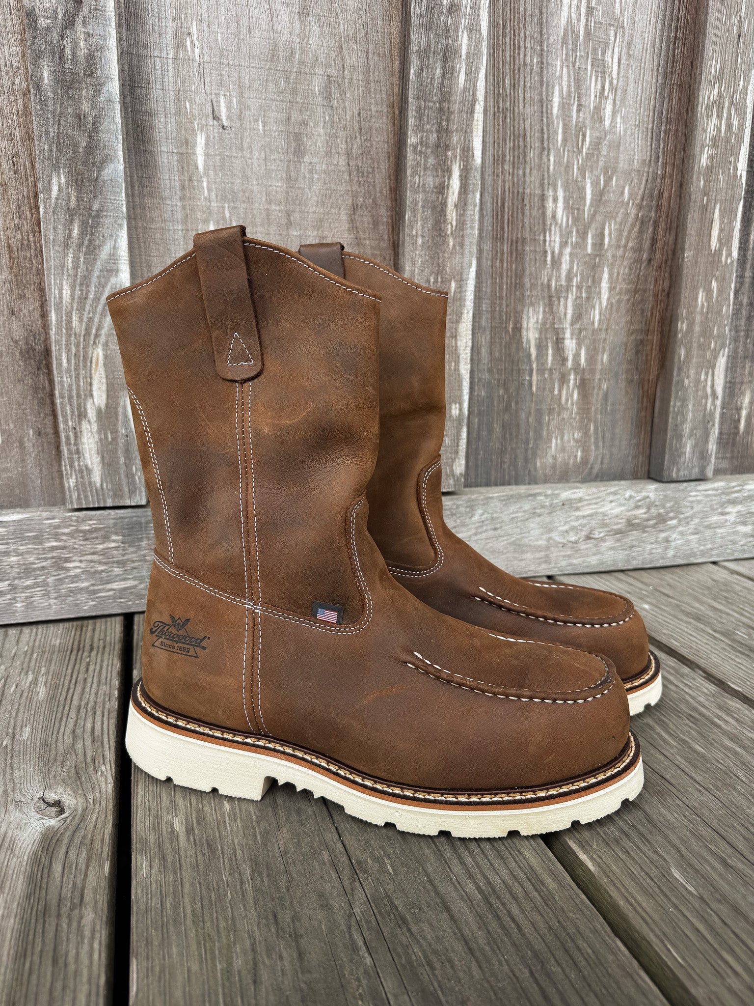 804-3311 | American Heritage Trail Crazy Horse Steel Toe Work Boots