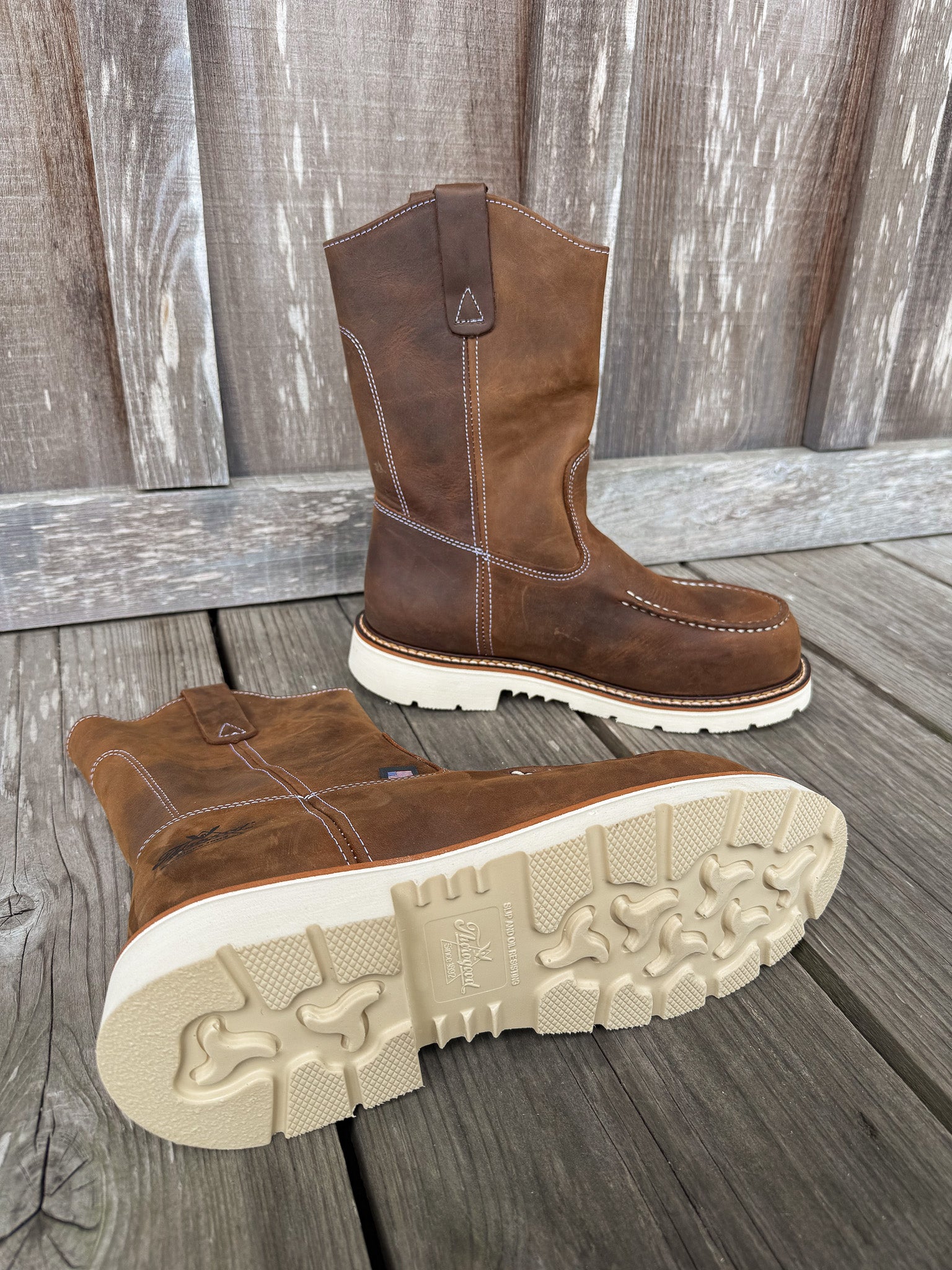 804-3311 | American Heritage Trail Crazy Horse Steel Toe Work Boots