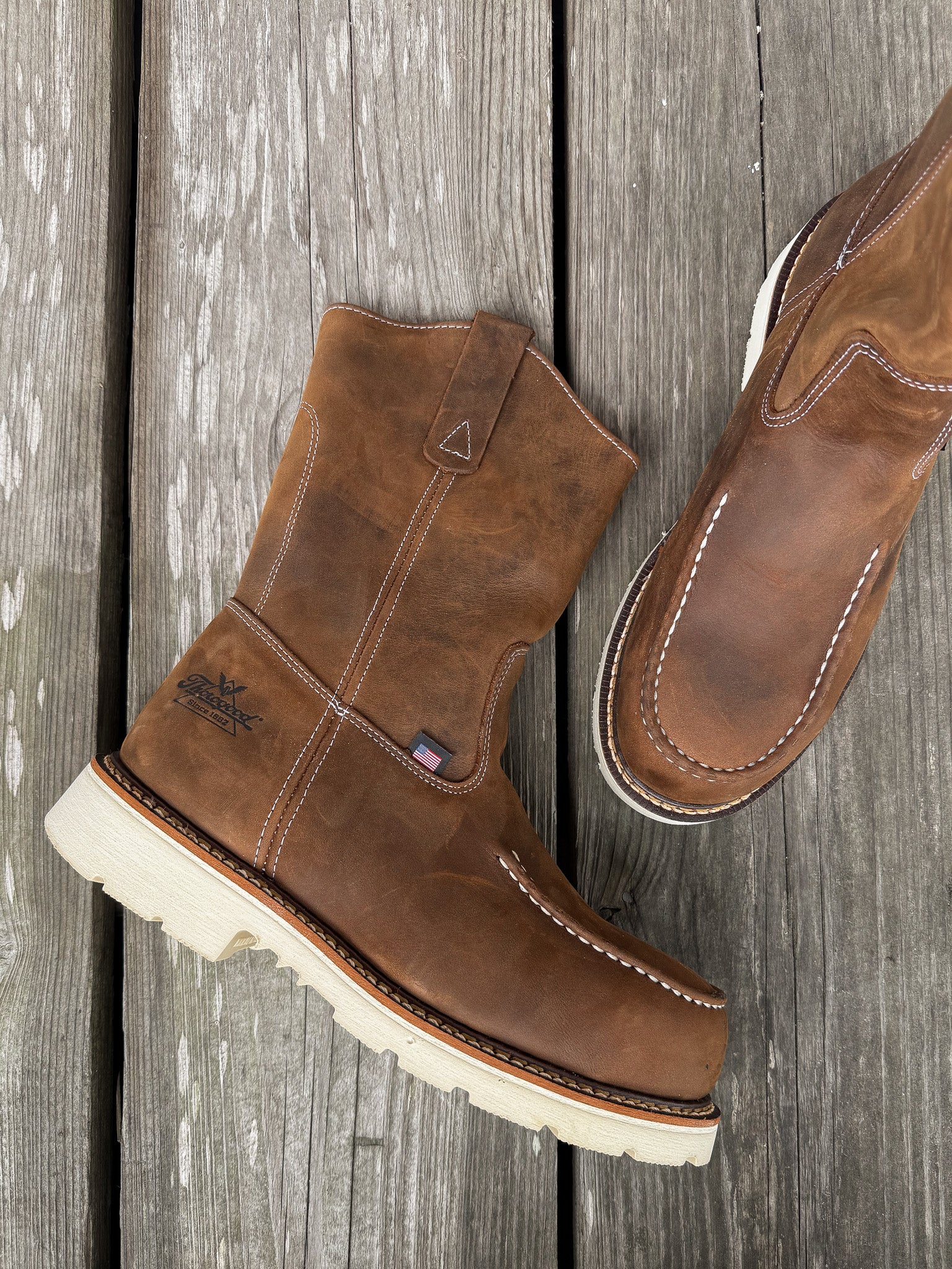 804-3311 | American Heritage Trail Crazy Horse Steel Toe Work Boots