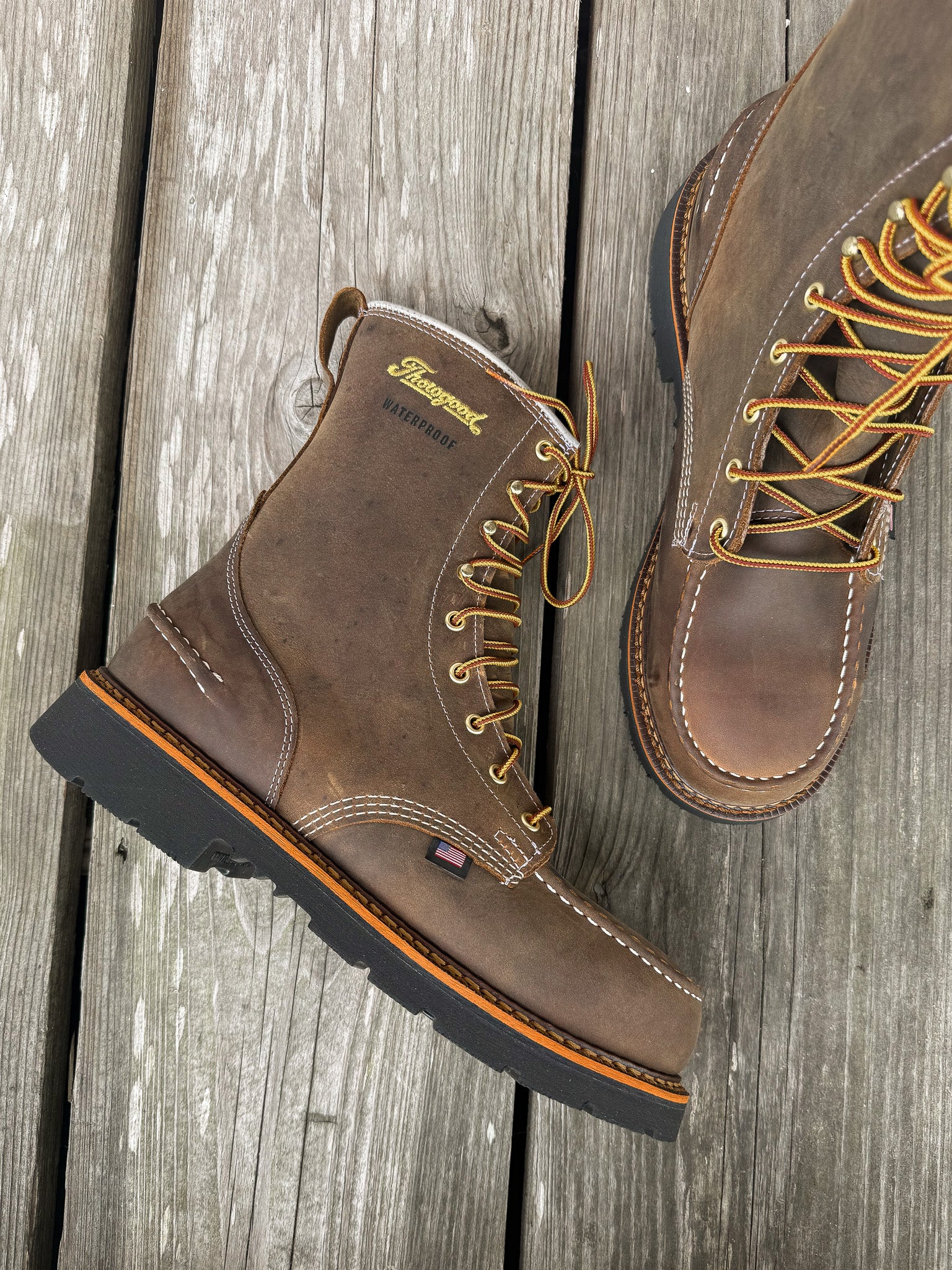804-3898 | 1957 Series 8-inch Crazy Horse Waterproof Steel Toe Work Boots