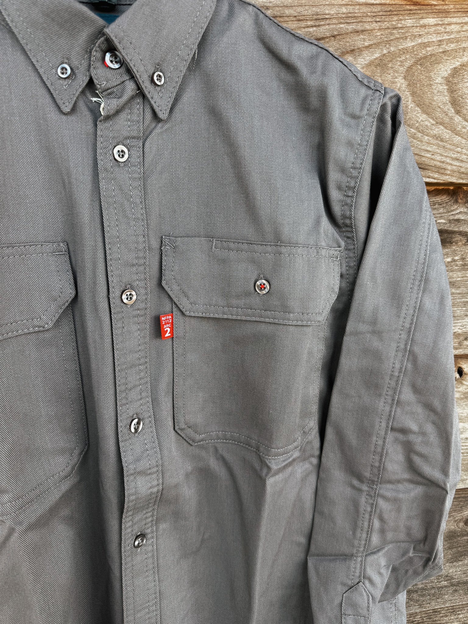 FR89GRR | Bizflame Work Shirt in Gray