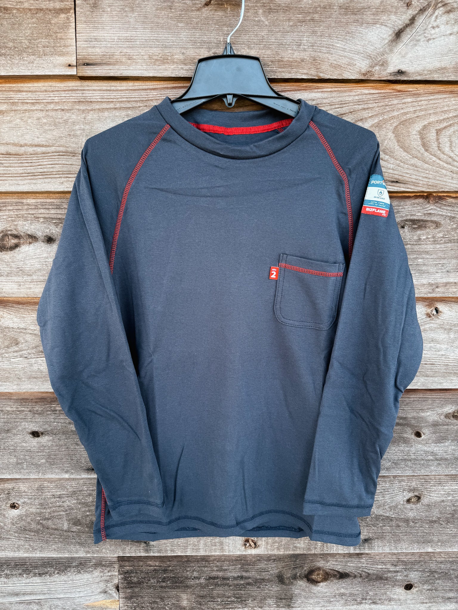 FR01NAR | FR Bizflame Knit T-Shirt in Navy