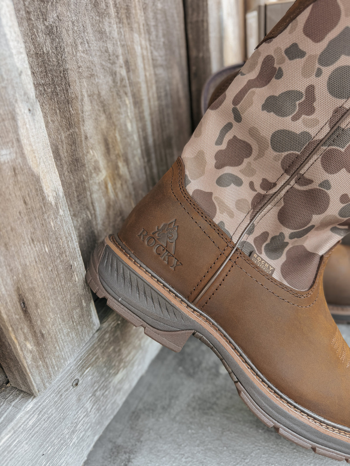 RKW0486 | 11" Ride LTE Waterproof Western Boots - Old School Camo