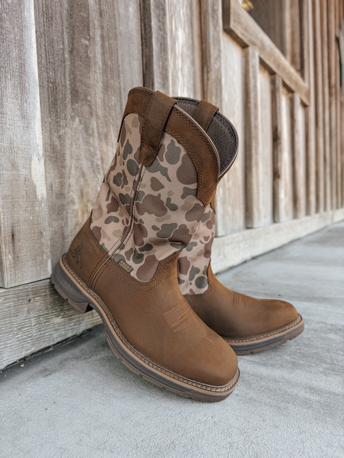 RKW0486 | 11" Ride LTE Waterproof Western Boots - Old School Camo
