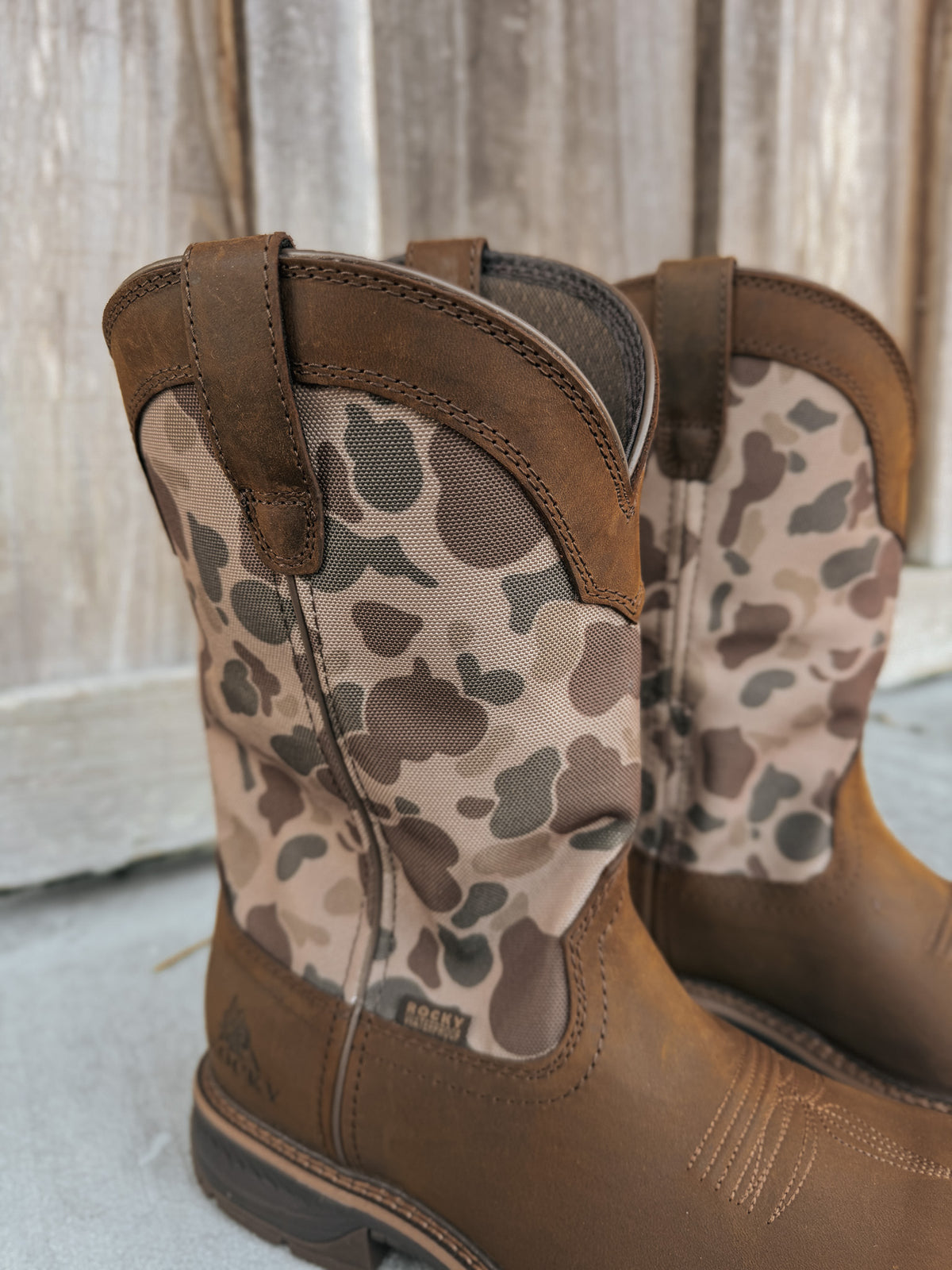 RKW0486 | 11" Ride LTE Waterproof Western Boots - Old School Camo