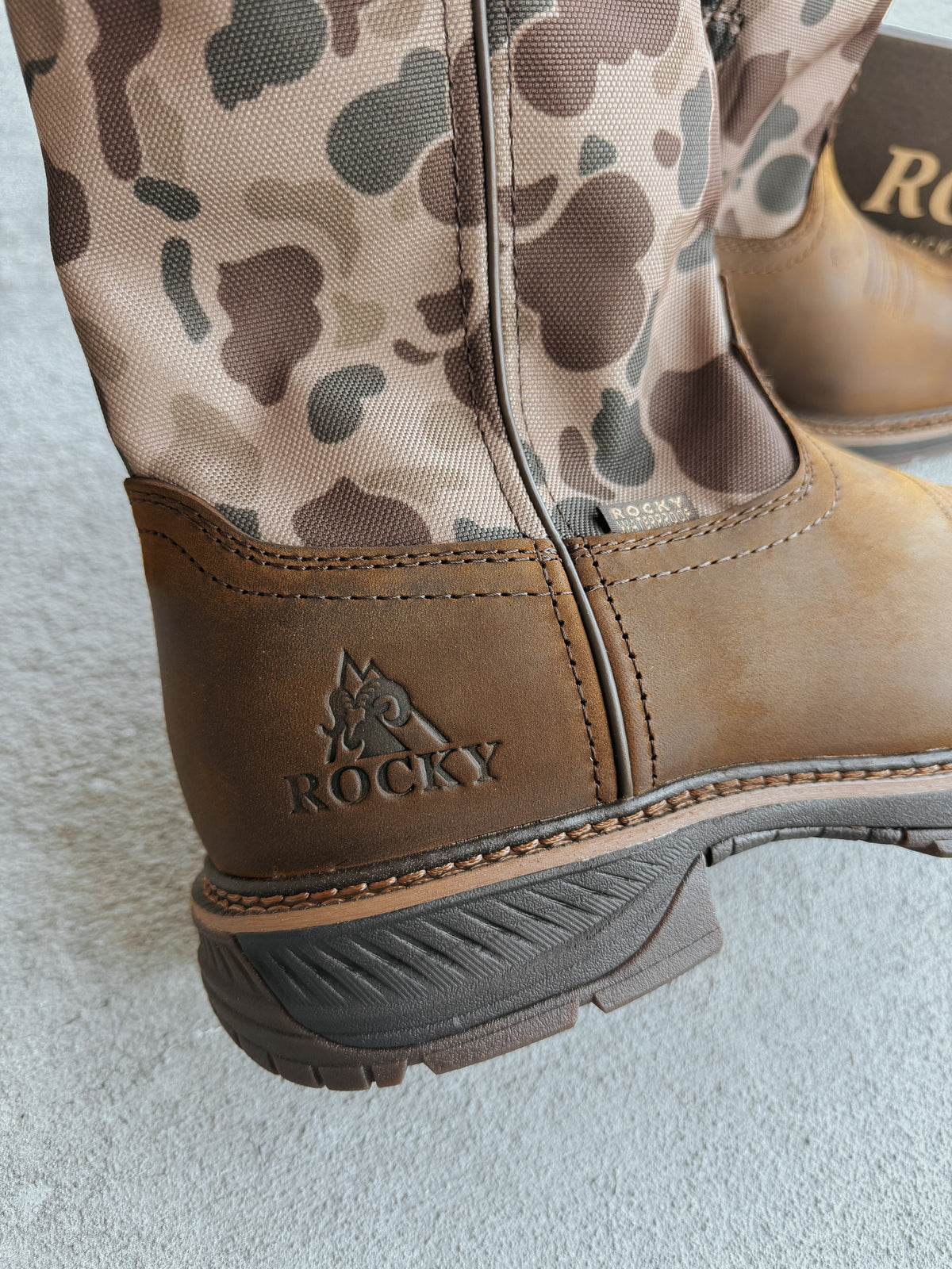 RKW0486 | 11" Ride LTE Waterproof Western Boots - Old School Camo