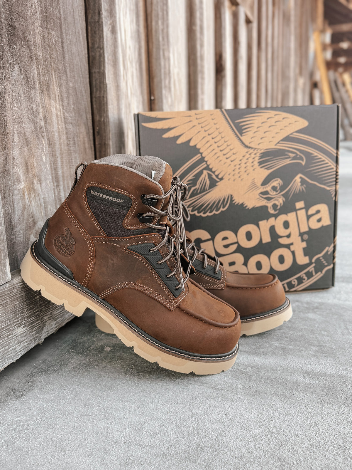 Gb00755 | 6" Carbon Flex Moc Carbon Toe Waterproof Boots