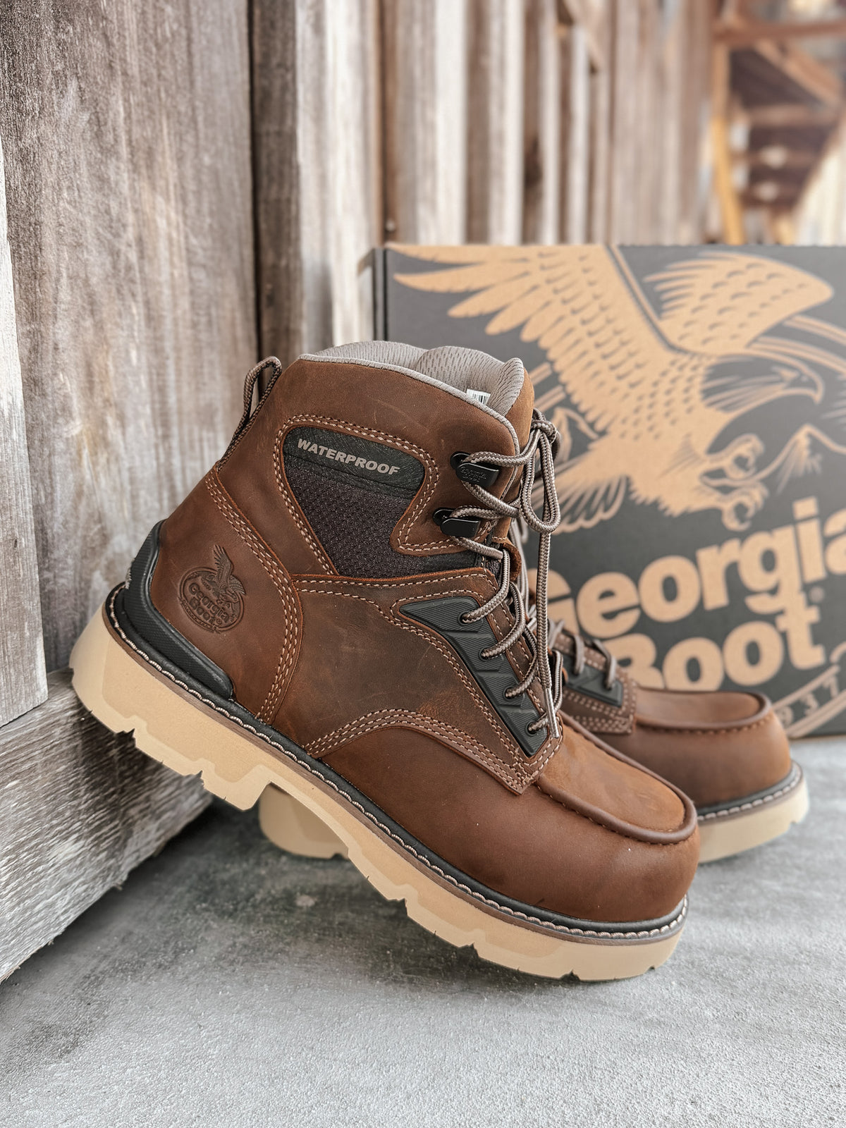 Gb00755 | 6" Carbon Flex Moc Carbon Toe Waterproof Boots