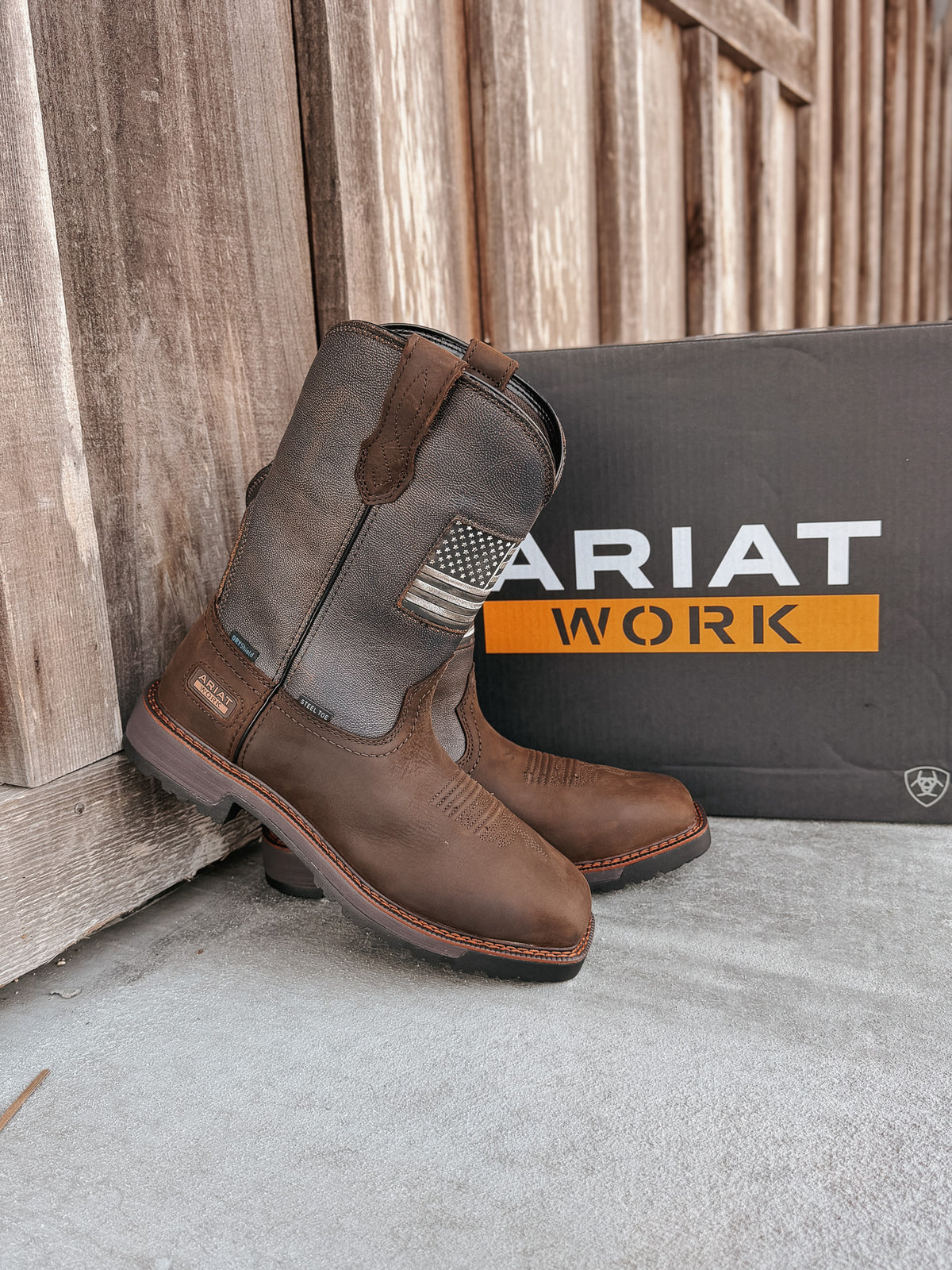 10080349 | Activator Patriot Waterproof Square Steel Toe Work Boots