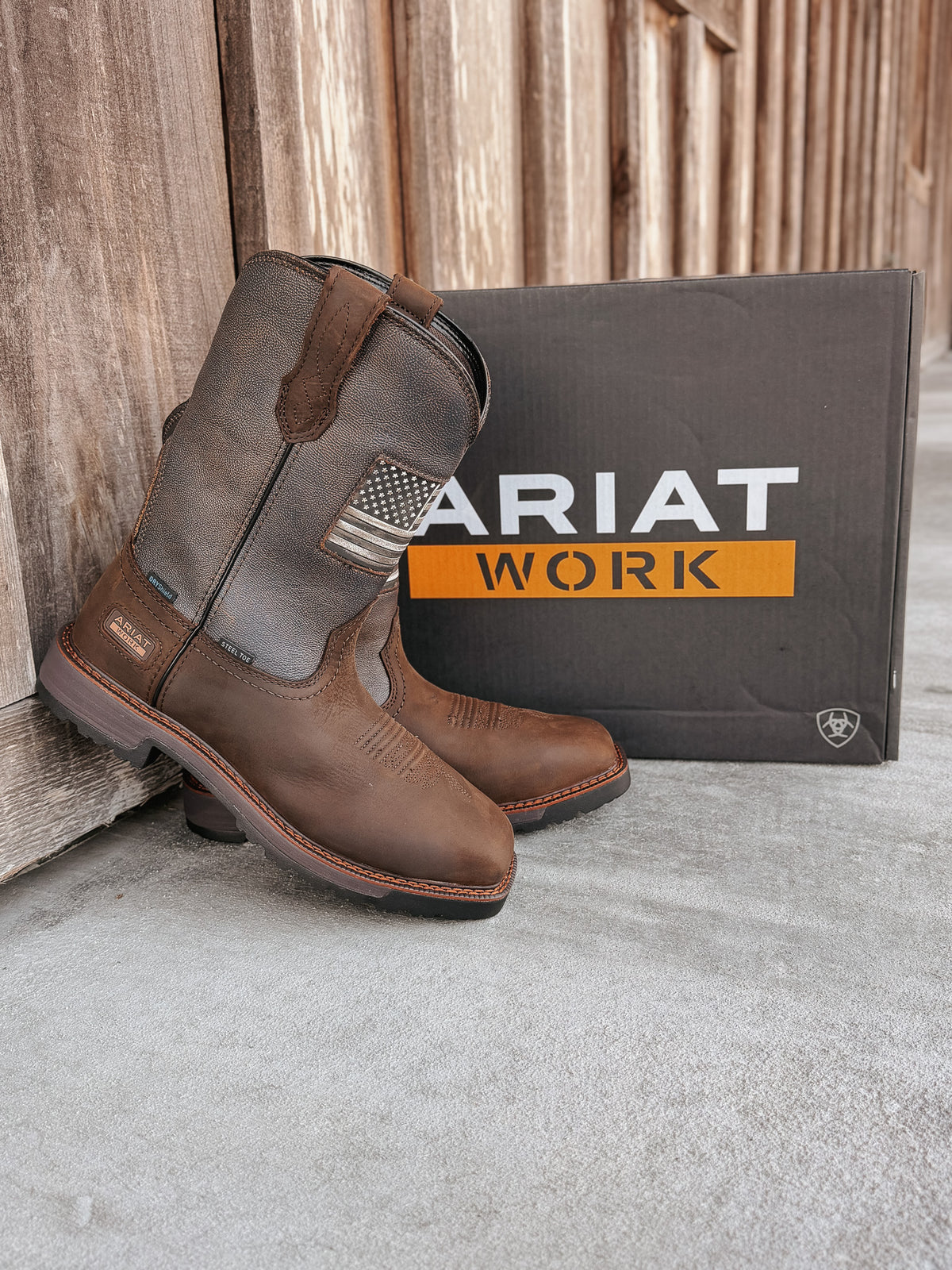 10080349 | Activator Patriot Waterproof Square Steel Toe Work Boots