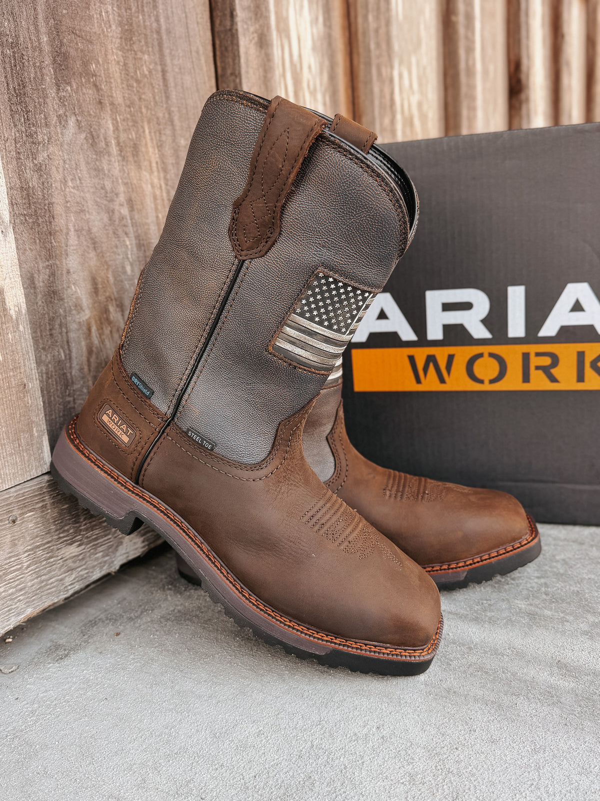 10080349 | Activator Patriot Waterproof Square Steel Toe Work Boots