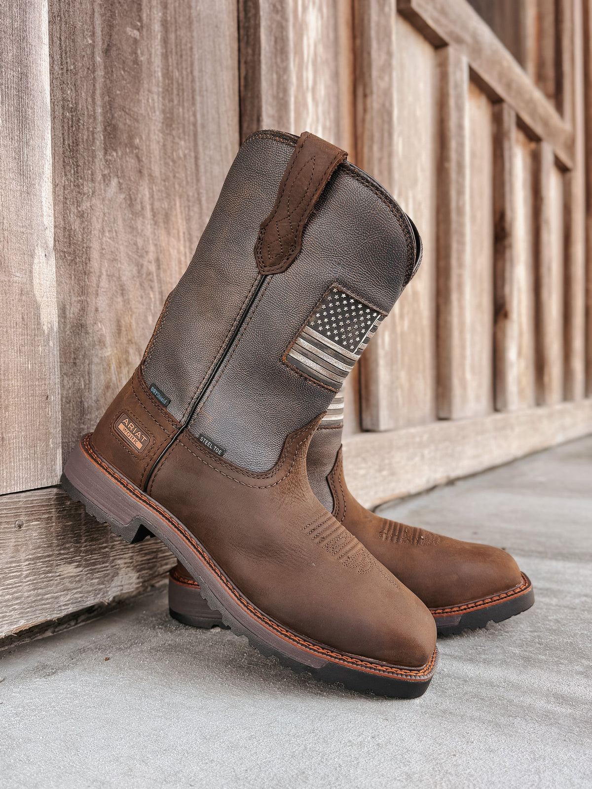 10080349 | Activator Patriot Waterproof Square Steel Toe Work Boots