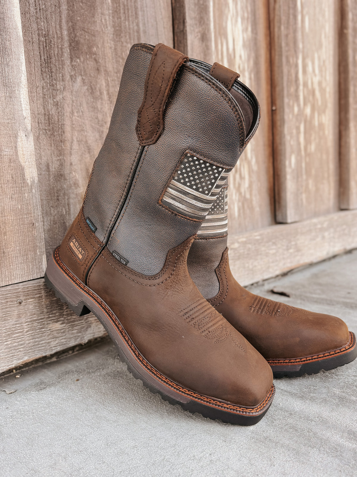 10080349 | Activator Patriot Waterproof Square Steel Toe Work Boots