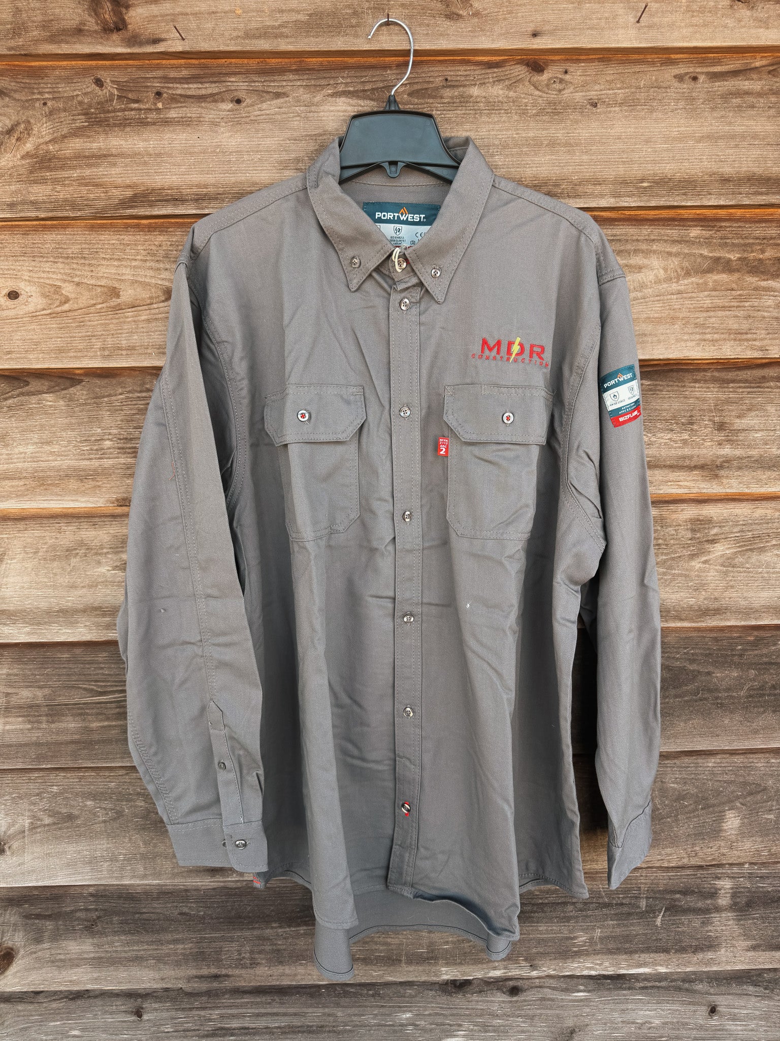 READY TO SHIP - SIZE XL ★ FR89GRR | Bizflame Work Shirt in Gray