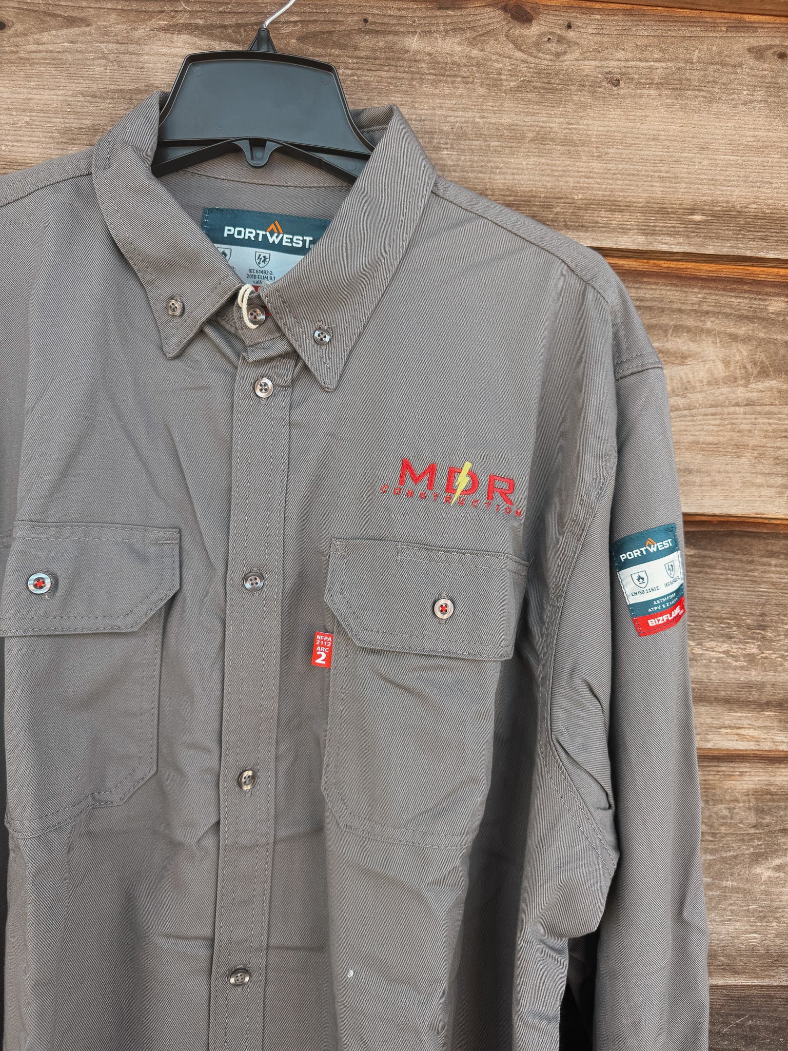 READY TO SHIP - SIZE XL ★ FR89GRR | Bizflame Work Shirt in Gray