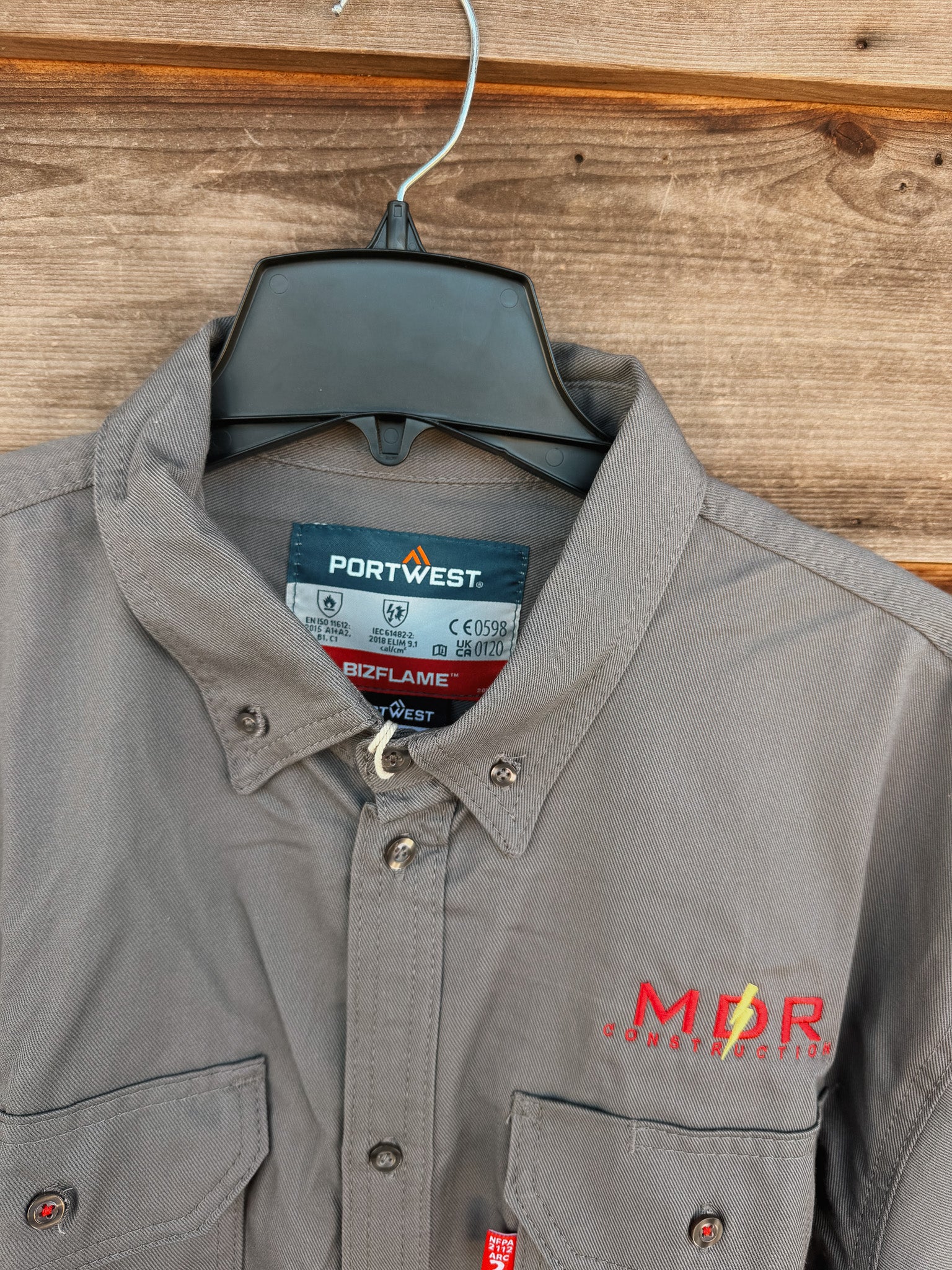 READY TO SHIP - SIZE XL ★ FR89GRR | Bizflame Work Shirt in Gray