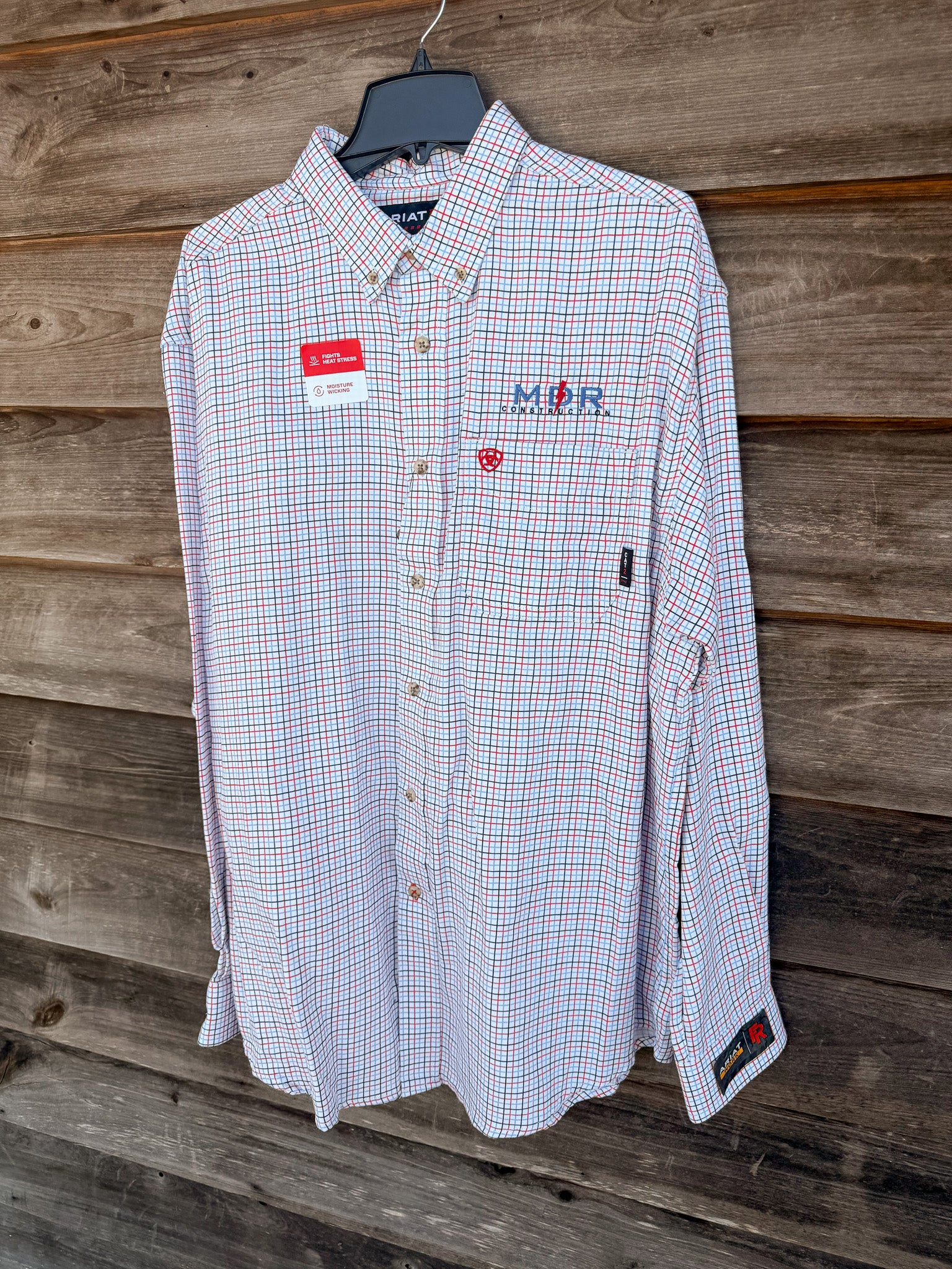 READY TO SHIP - SIZE XL ★ 10014857 | FR Basic Work Shirt in White Multi