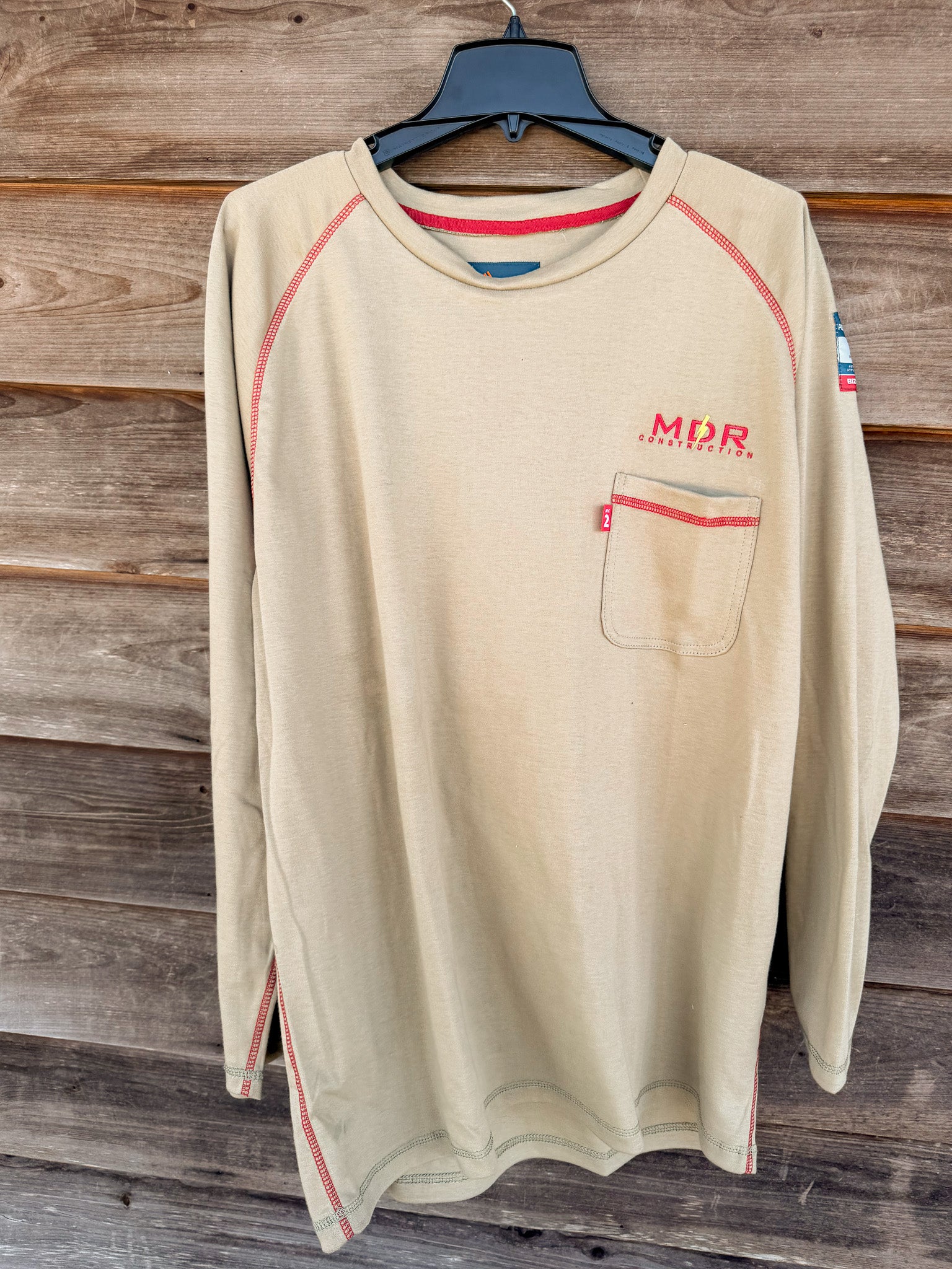 READY TO SHIP - SIZE XL ★  FR01KHR | FR Bizflame Knit Crew Neck T-Shirt in Khaki