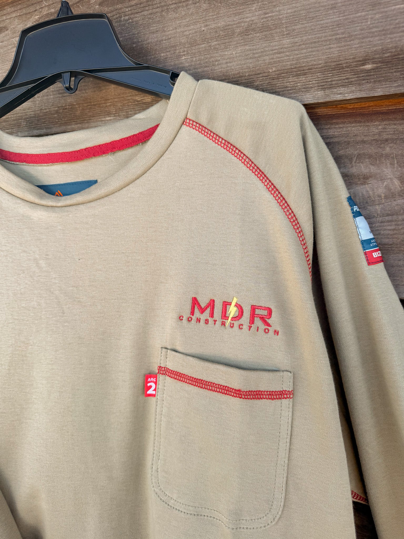 READY TO SHIP - SIZE XL ★  FR01KHR | FR Bizflame Knit Crew Neck T-Shirt in Khaki