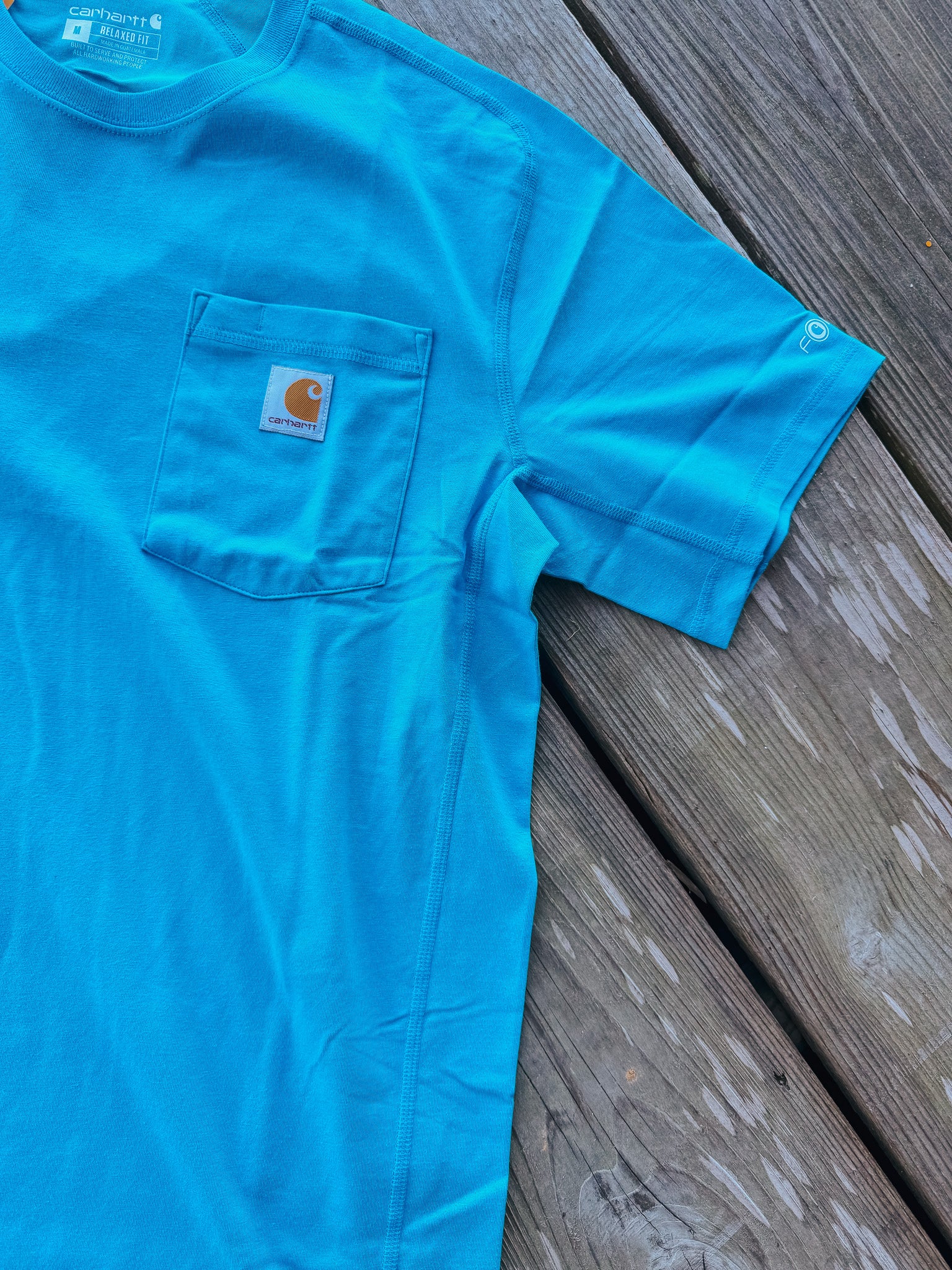 106652-Hf2 | Force Relaxed Fit Midweight Short Sleeve T-Shirt in Atomic Blue