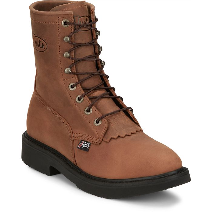 OW760 | Livestock 8" Round Toe Work Boots