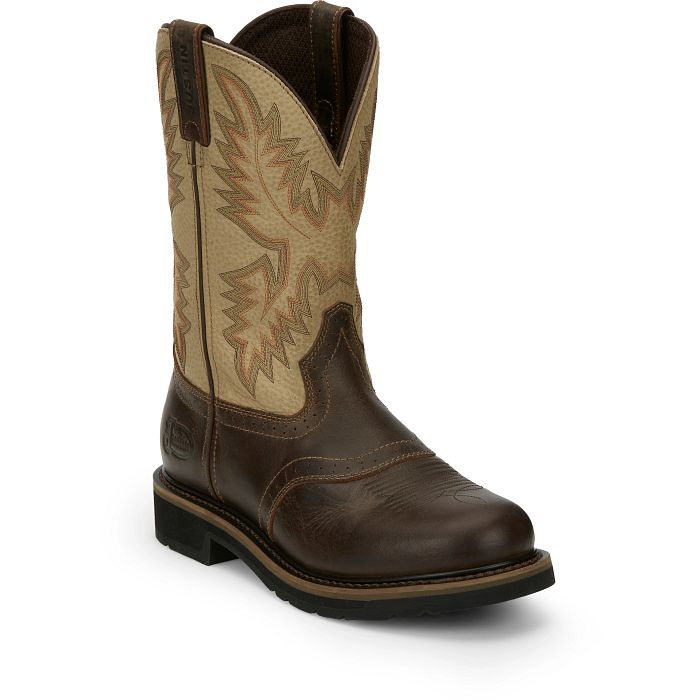SE4660 | Men's Justin Superintendent Round Toe Work Boots