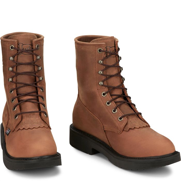 OW760 | Livestock 8" Round Toe Work Boots