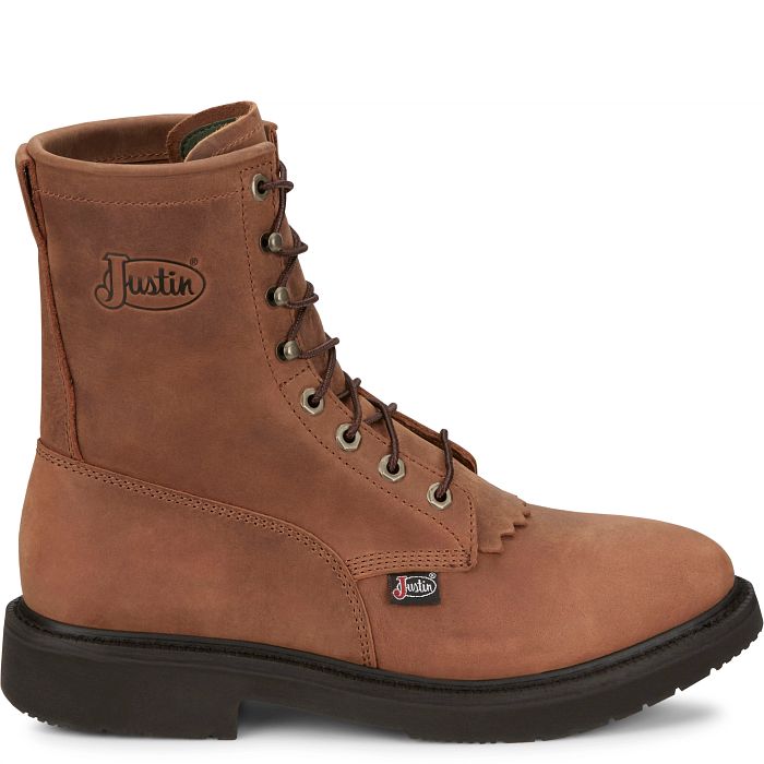 OW760 | Livestock 8" Round Toe Work Boots