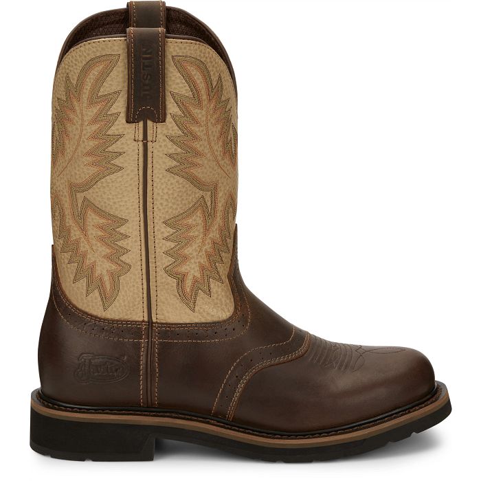 SE4660 | Men's Justin Superintendent Round Toe Work Boots