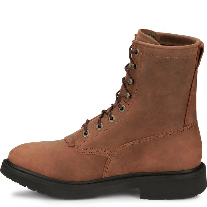 OW760 | Livestock 8" Round Toe Work Boots