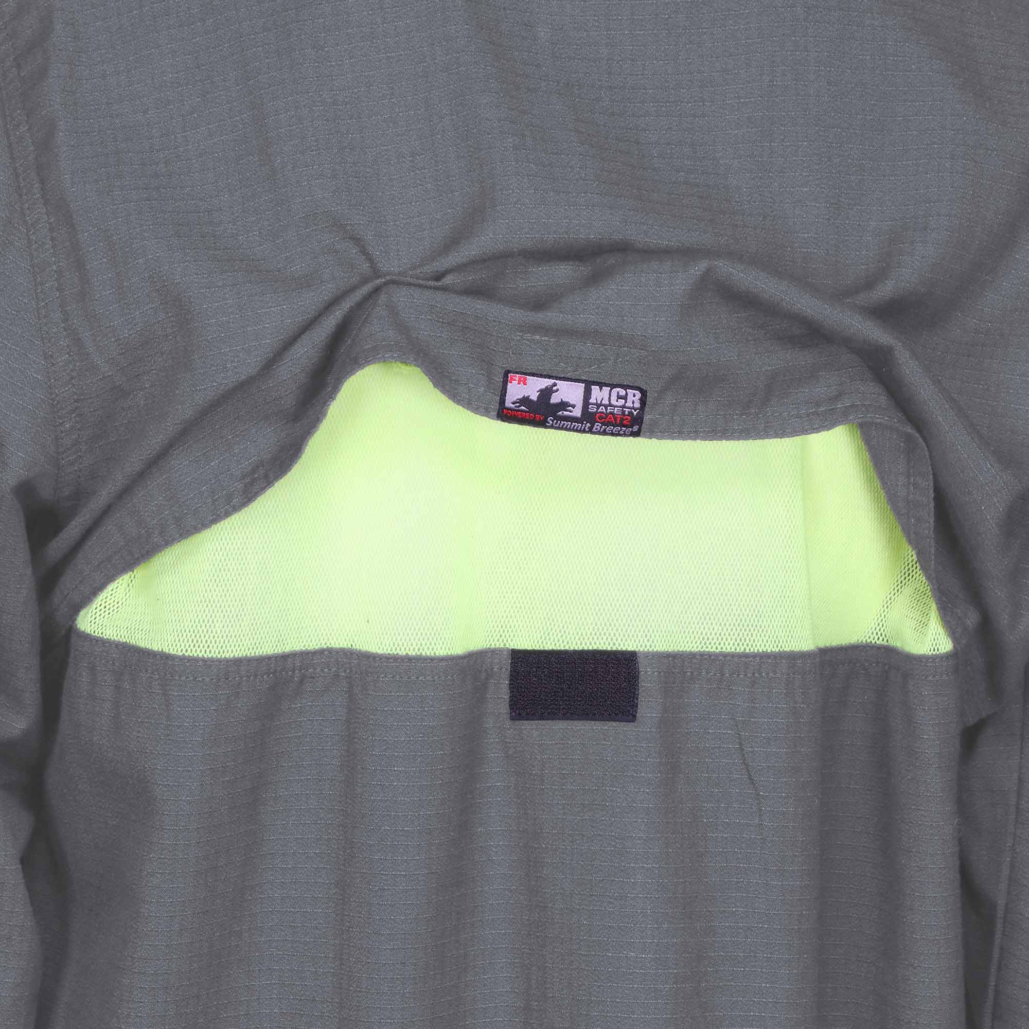 SBS1001 | FR Summit Breeze Button Up Shirt in Gray