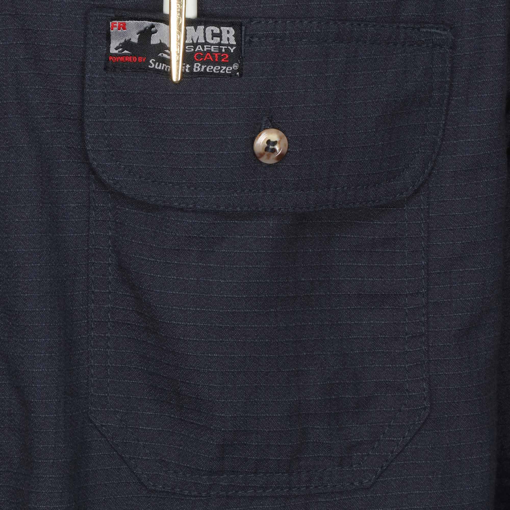 SBS1002 | FR Summit Breeze Button Up Shirt in Navy