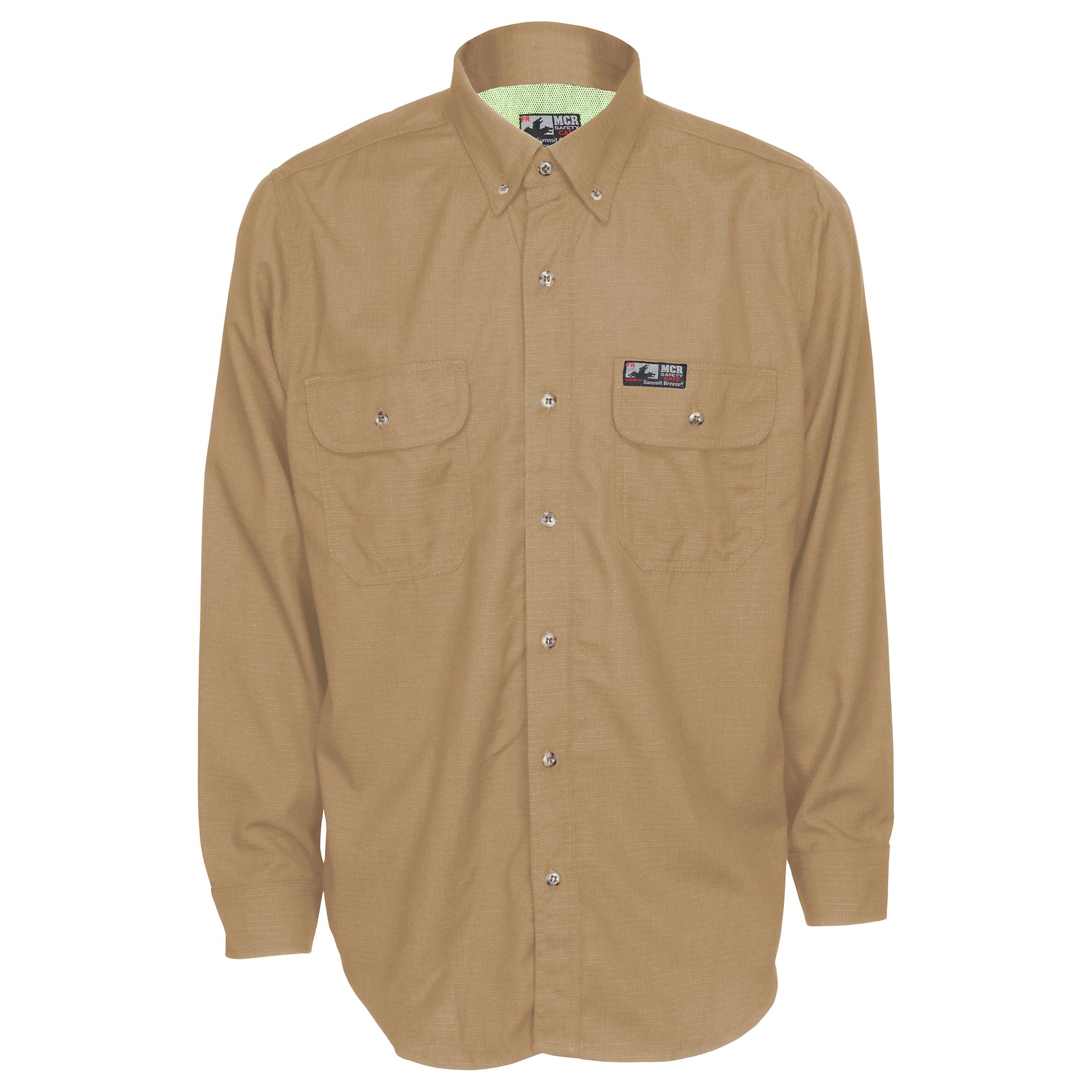 SBS1003 | FR Summit Breeze Button Up Shirt in Tan